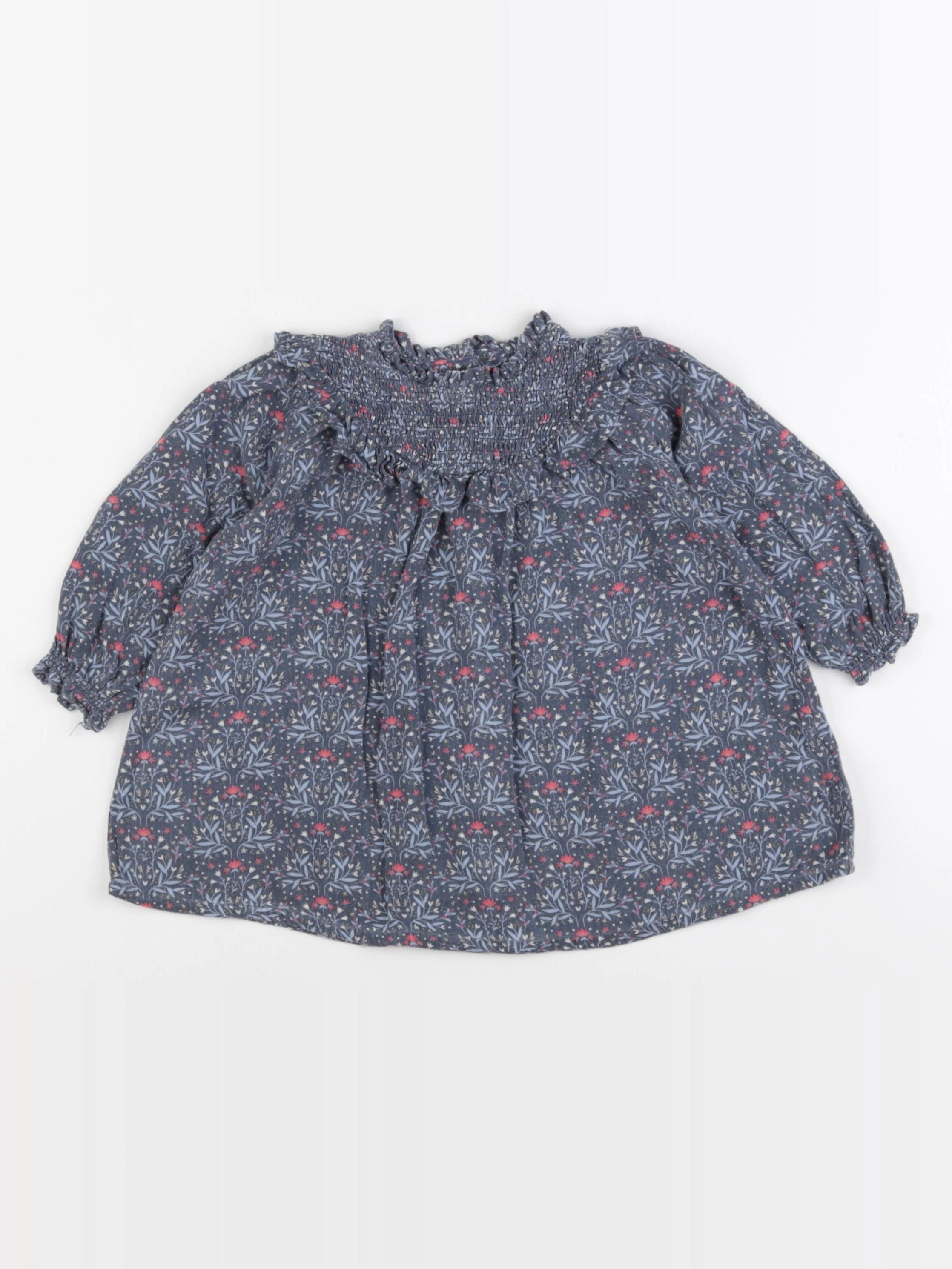 Vertbaudet - robe bleu - 18 mois