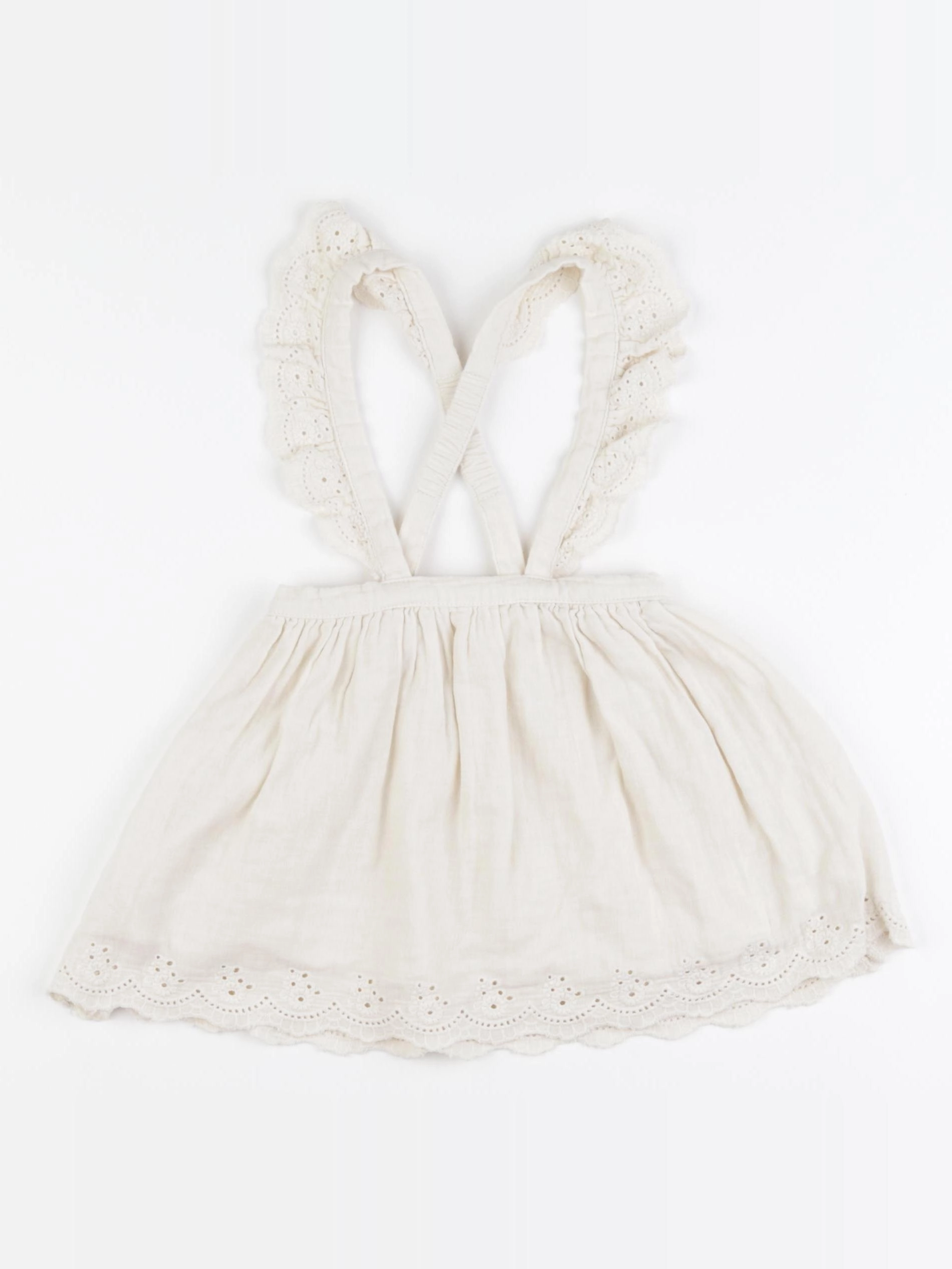 Vertbaudet - jupe beige - 18 mois