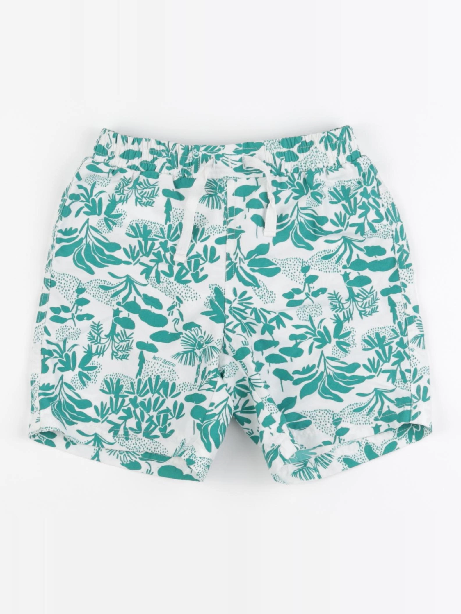 Petit Bateau - maillot de bain blanc, vert - 6 ans