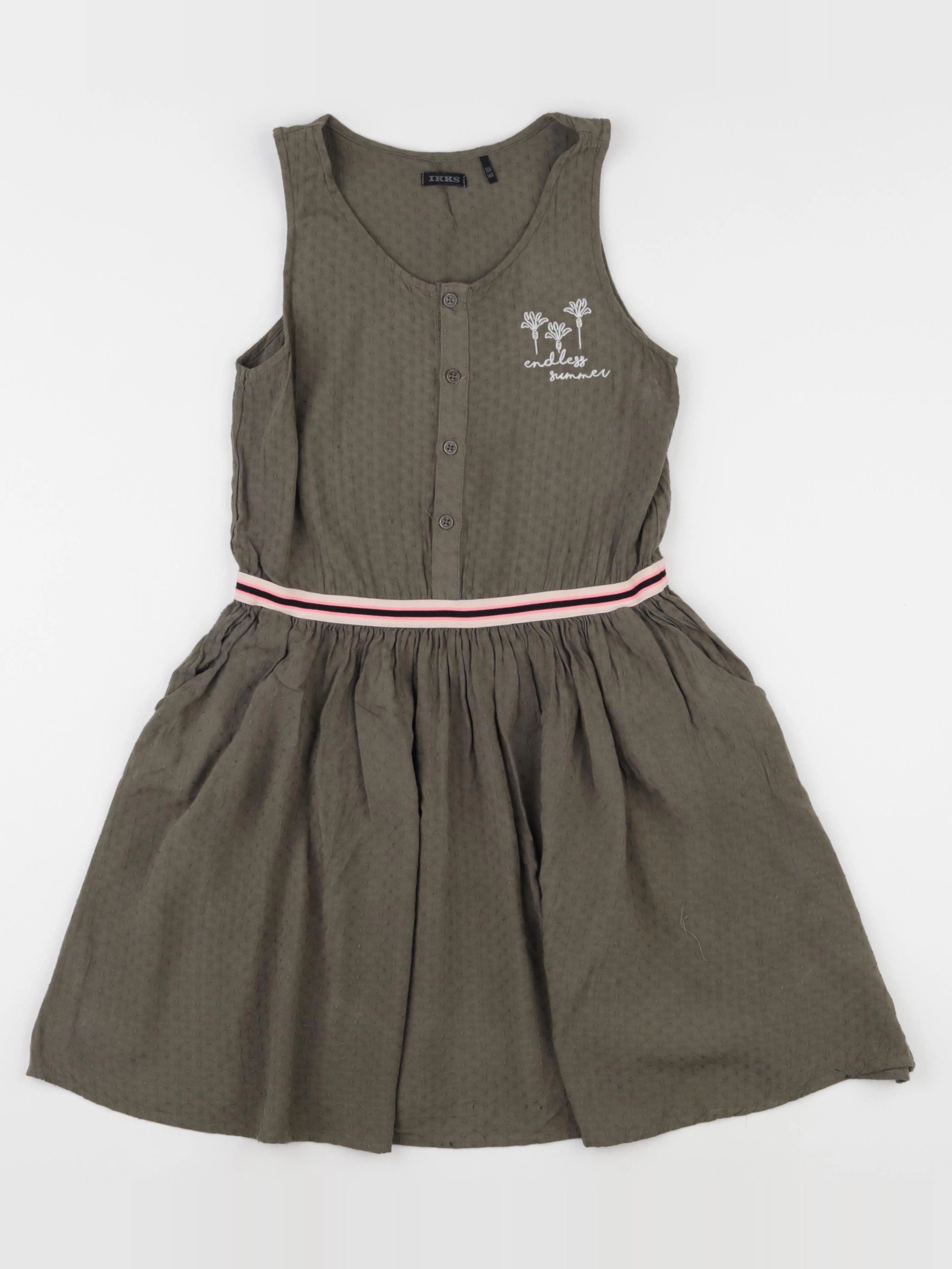 IKKS - robe vert - 10 ans
