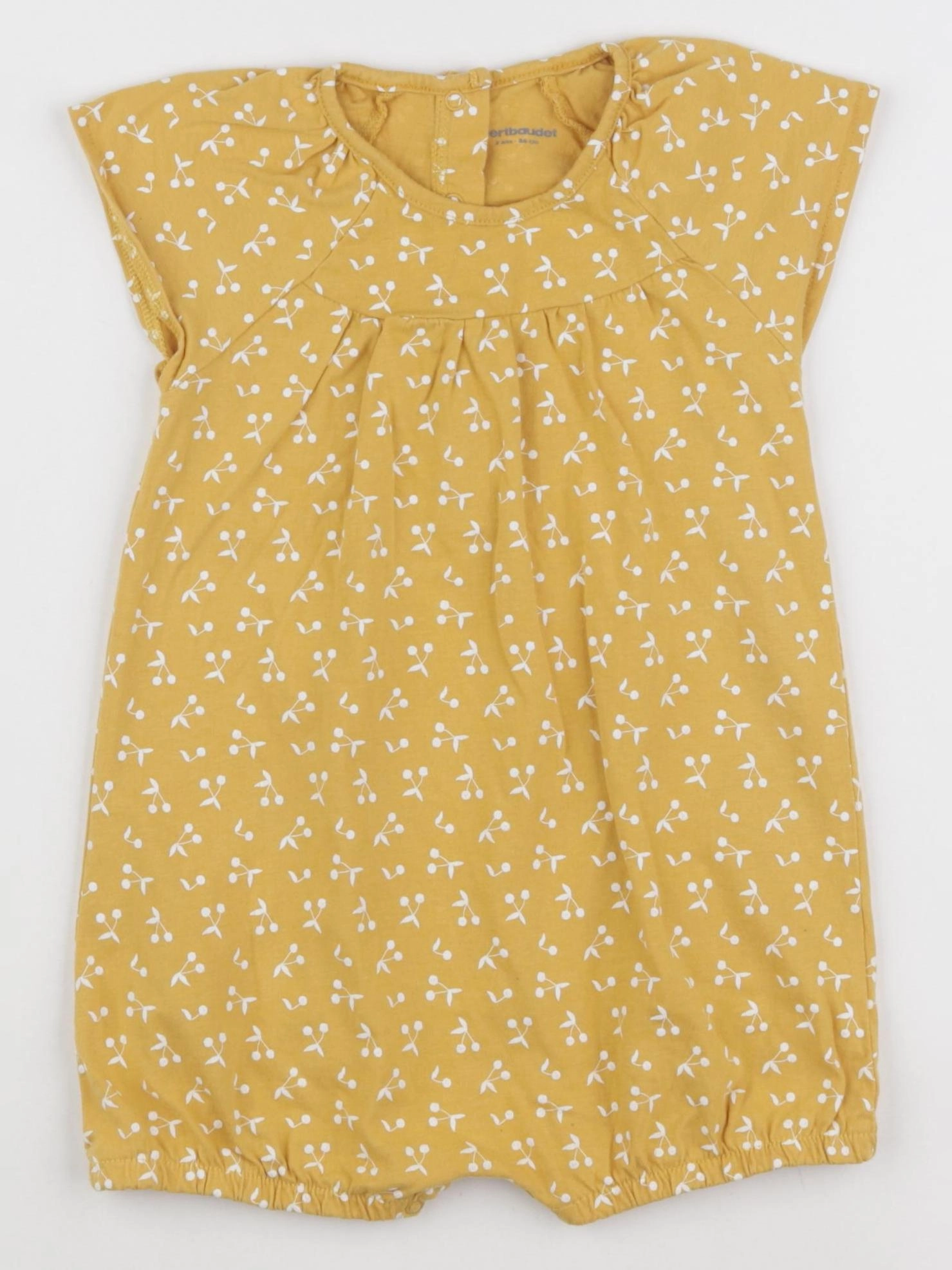 Vertbaudet - pyjama coton jaune - 2 ans