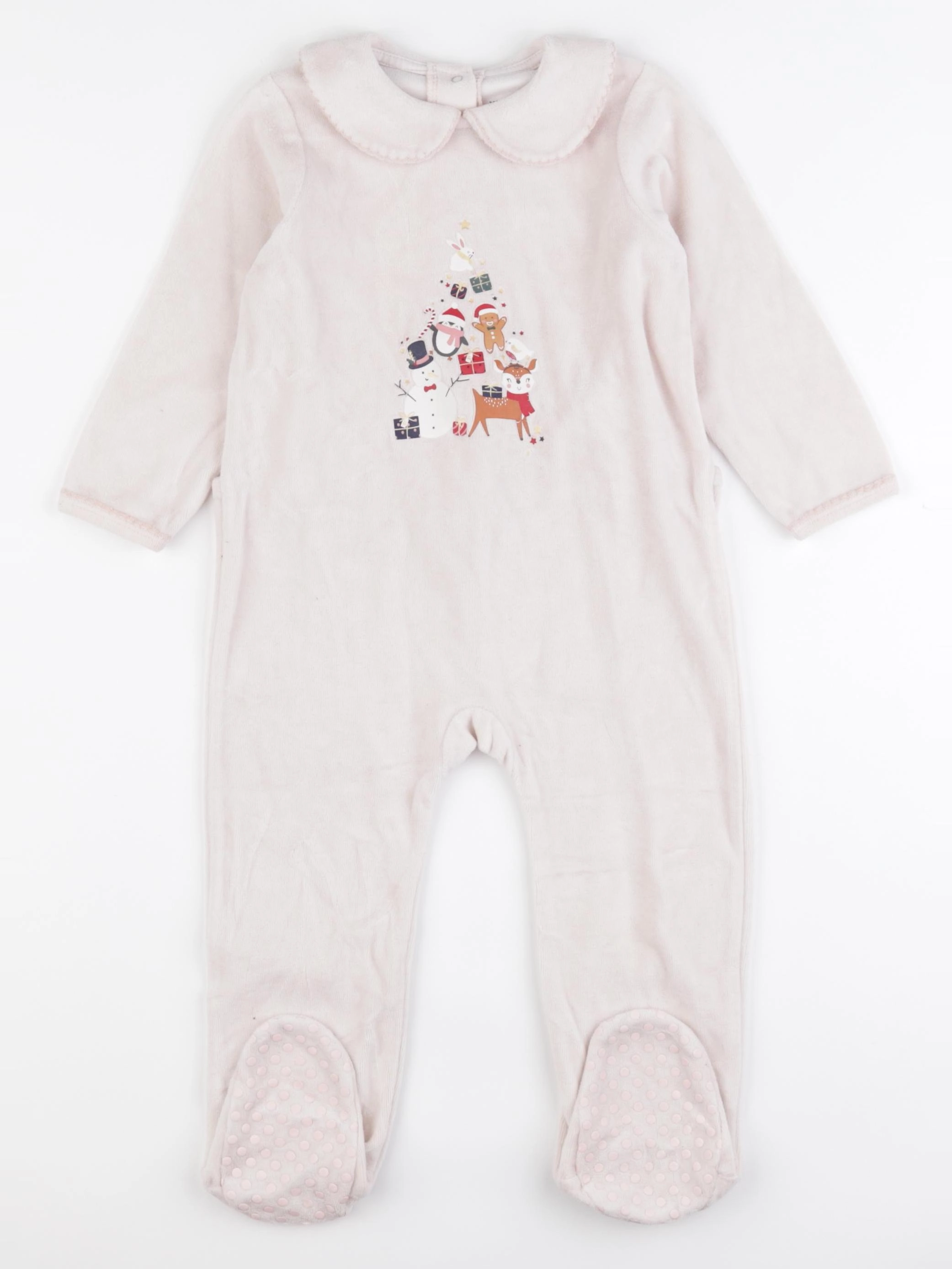 Vertbaudet - pyjama velours rose - 2 ans