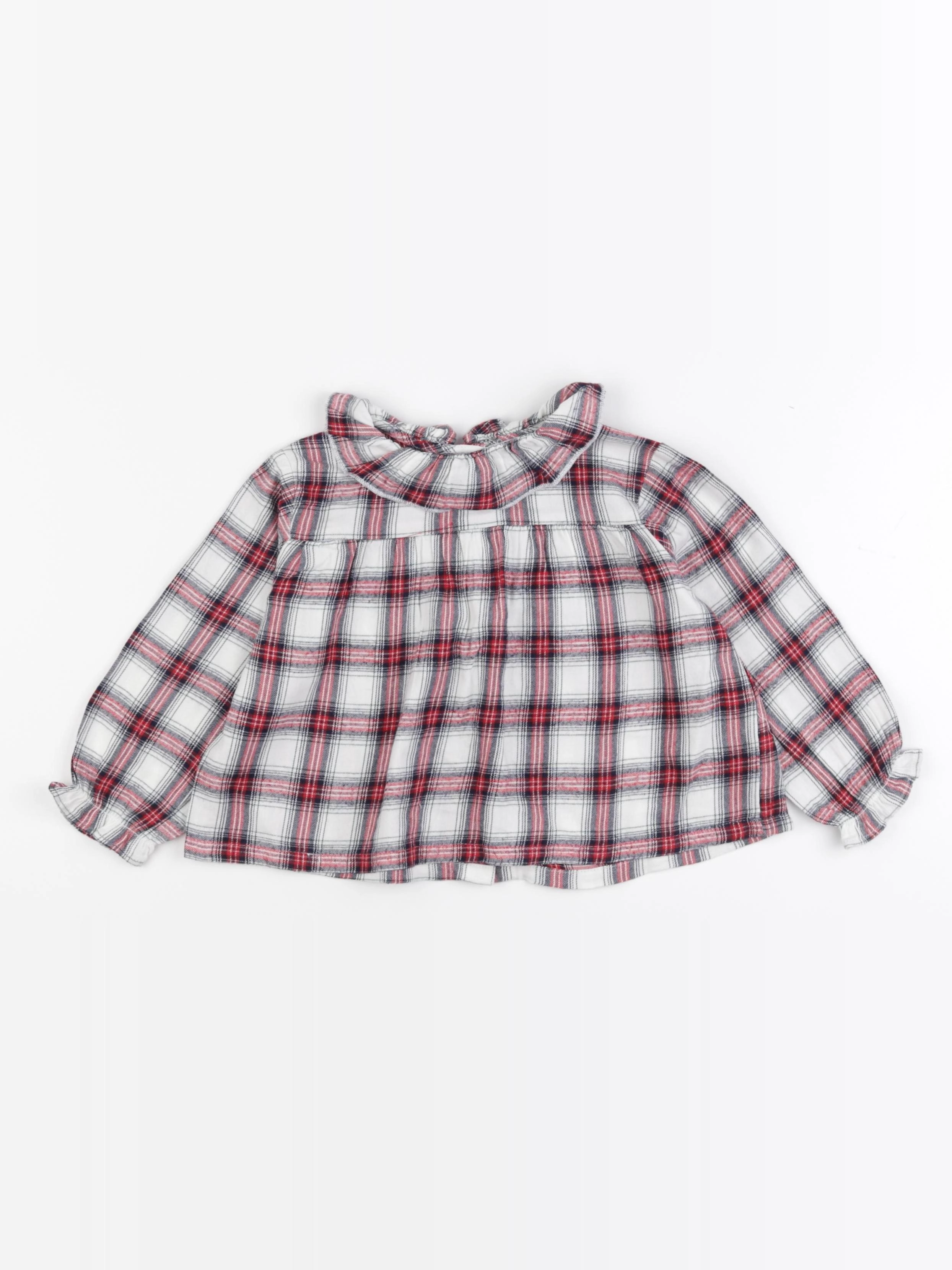Vertbaudet - blouse rouge - 2 ans