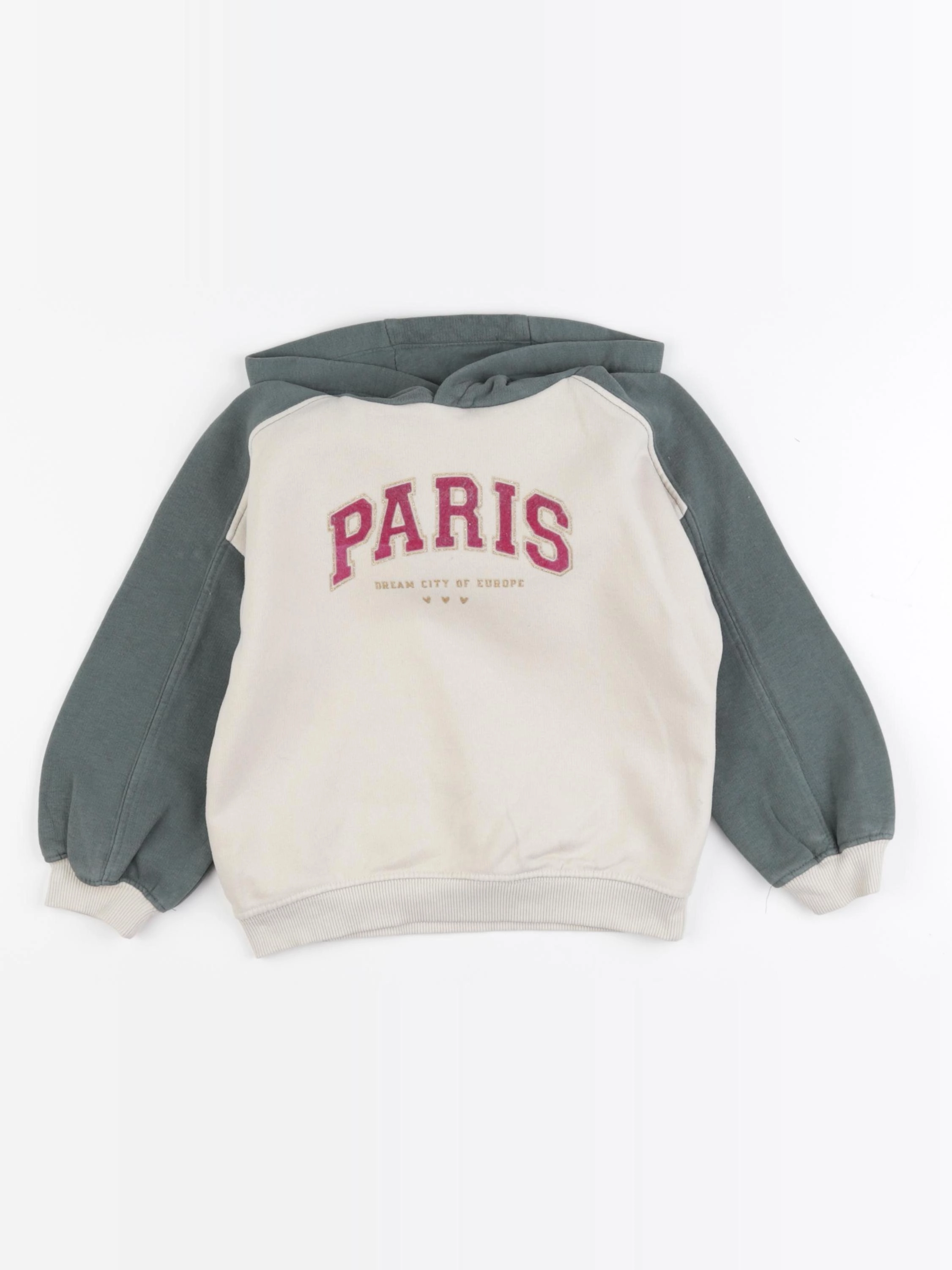 Vertbaudet - sweat vert - 4 ans