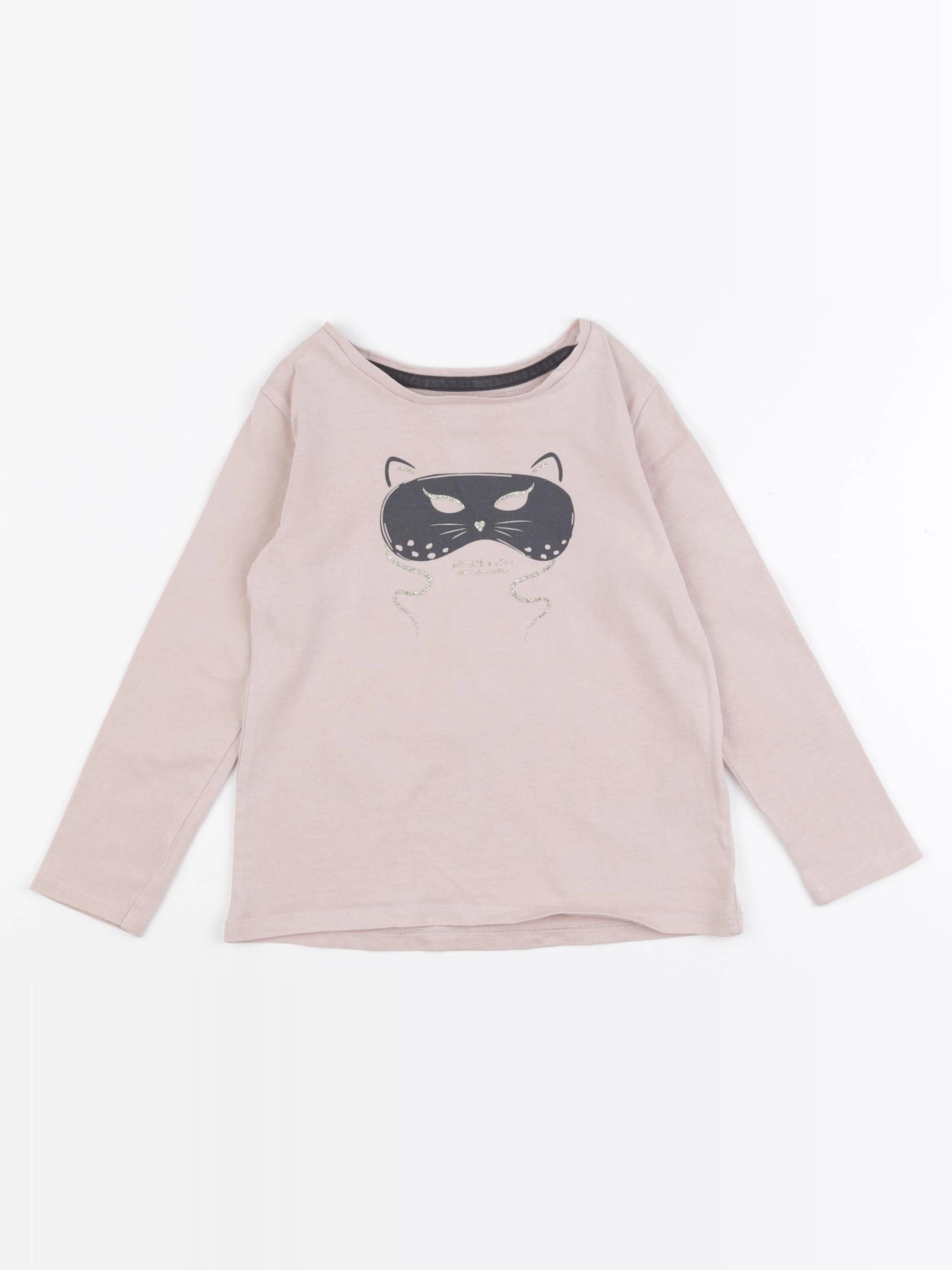 Vertbaudet - tee-shirt rose - 4 ans