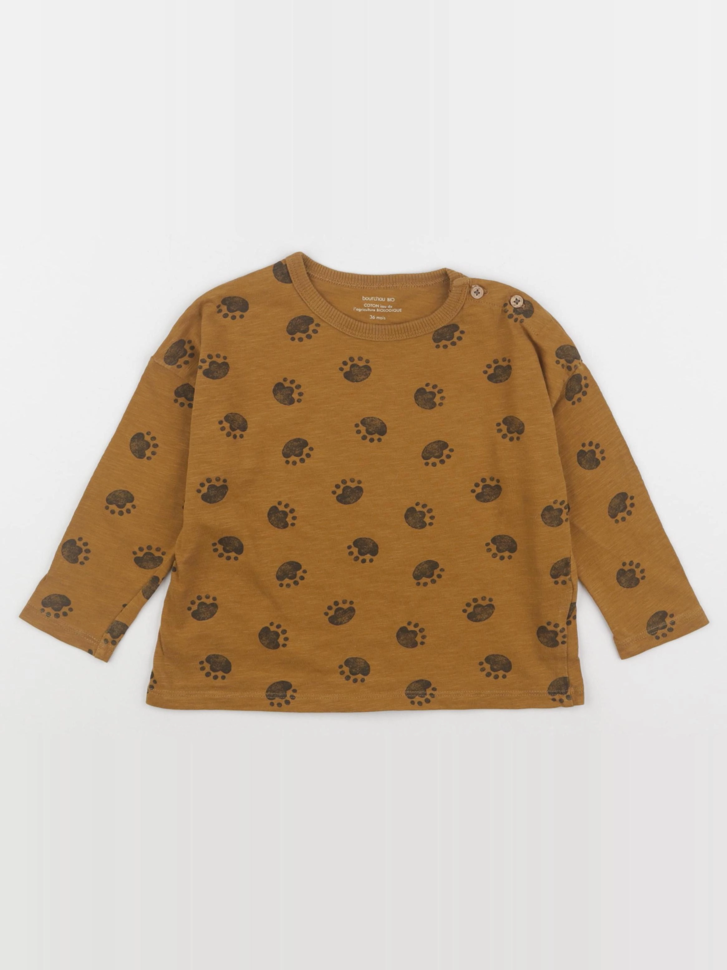 Boutchou - tee-shirt marron - 36 mois