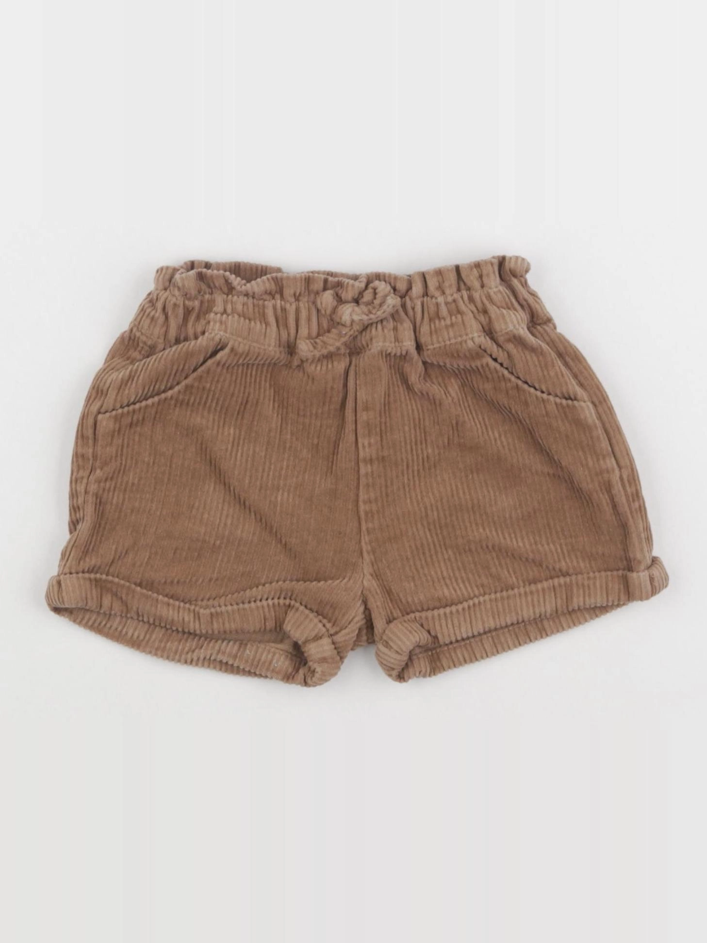 Vertbaudet - short marron - 6/9 mois