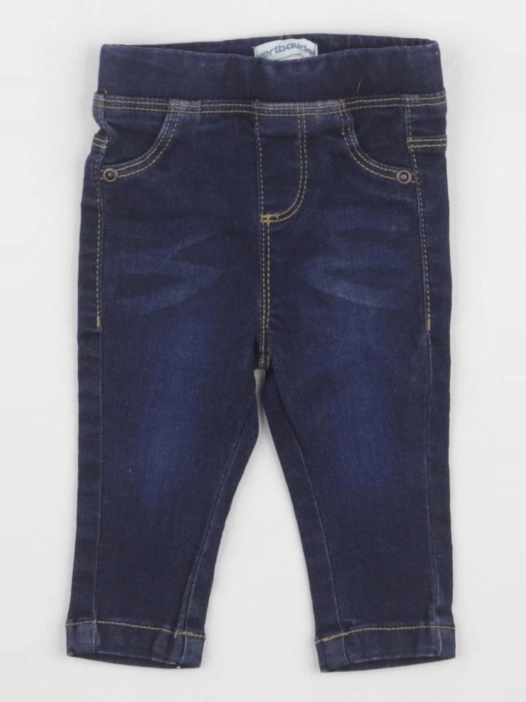 Vertbaudet - jegging bleu - 3 mois