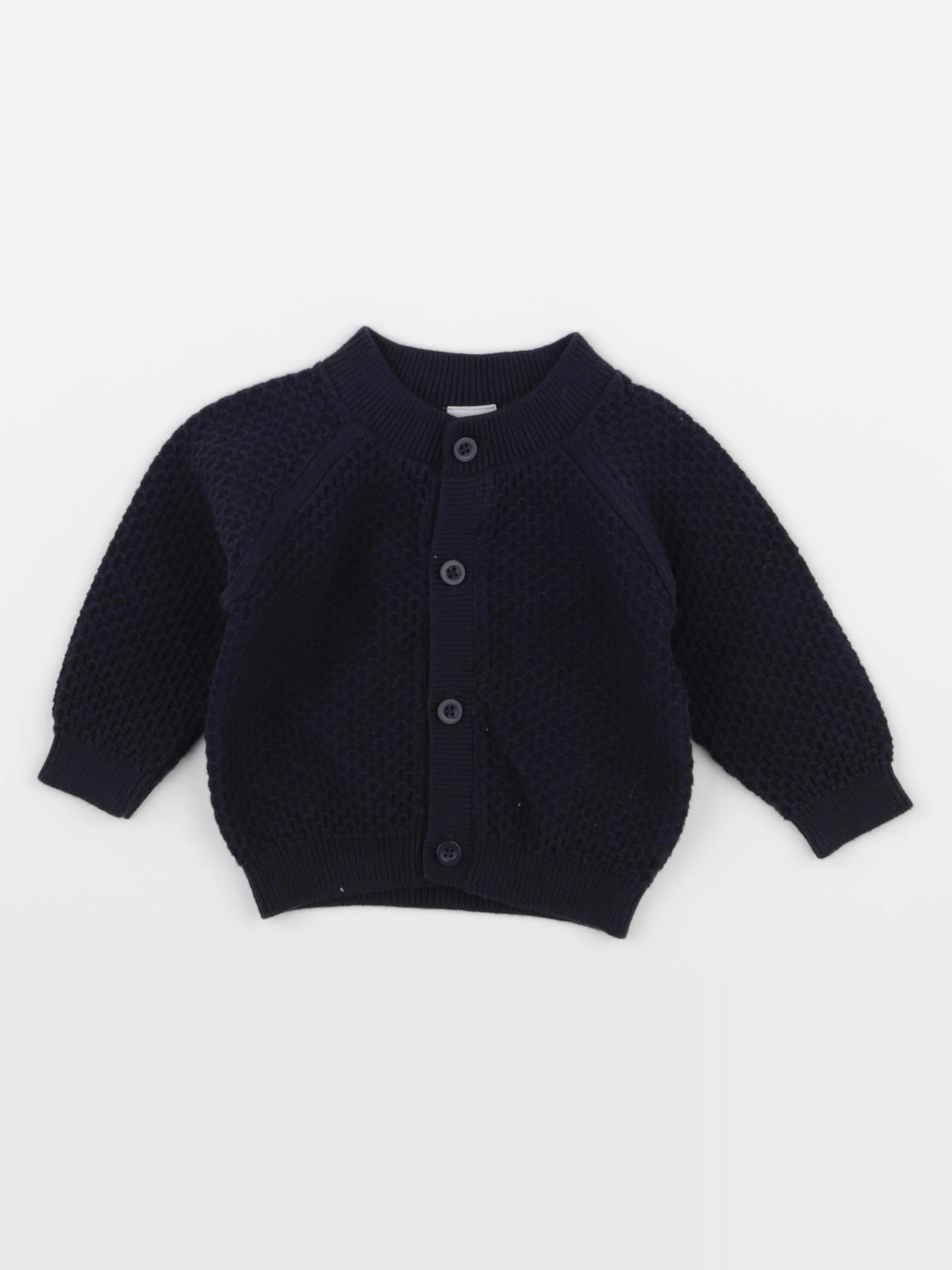 Petit Bateau - gilet bleu - 3 mois