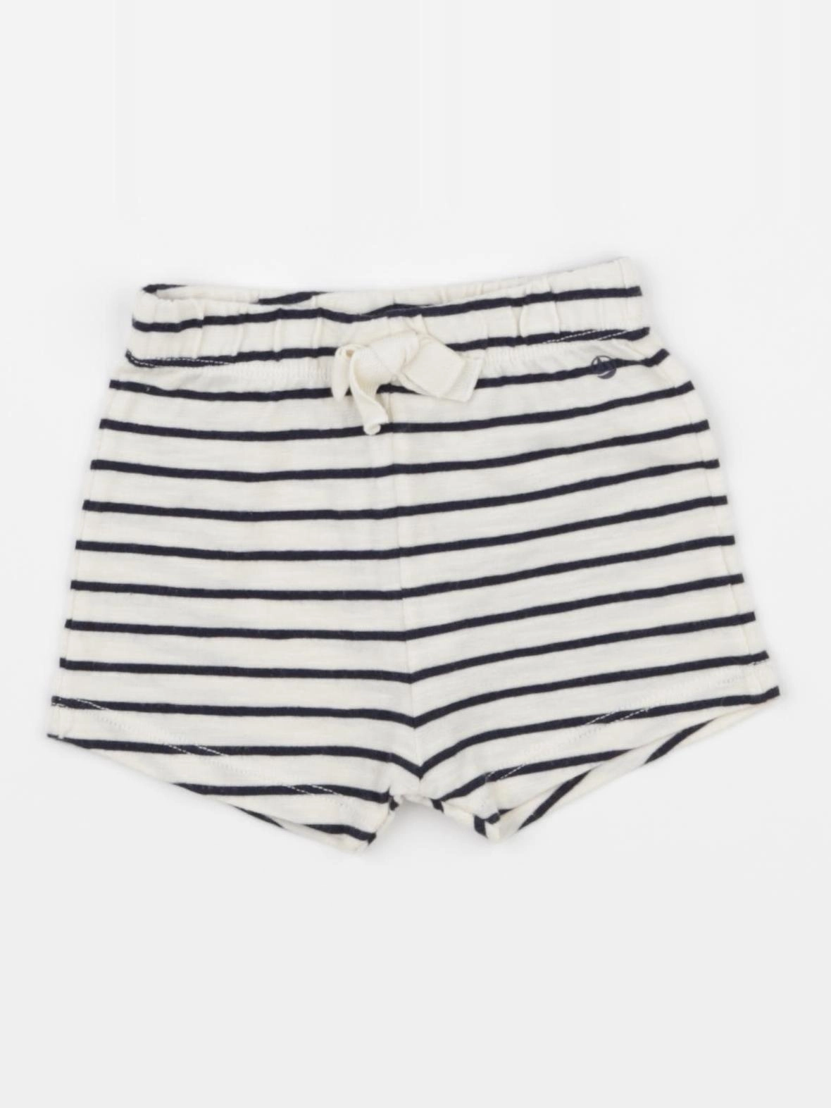 Petit Bateau - short blanc, bleu - 6 mois