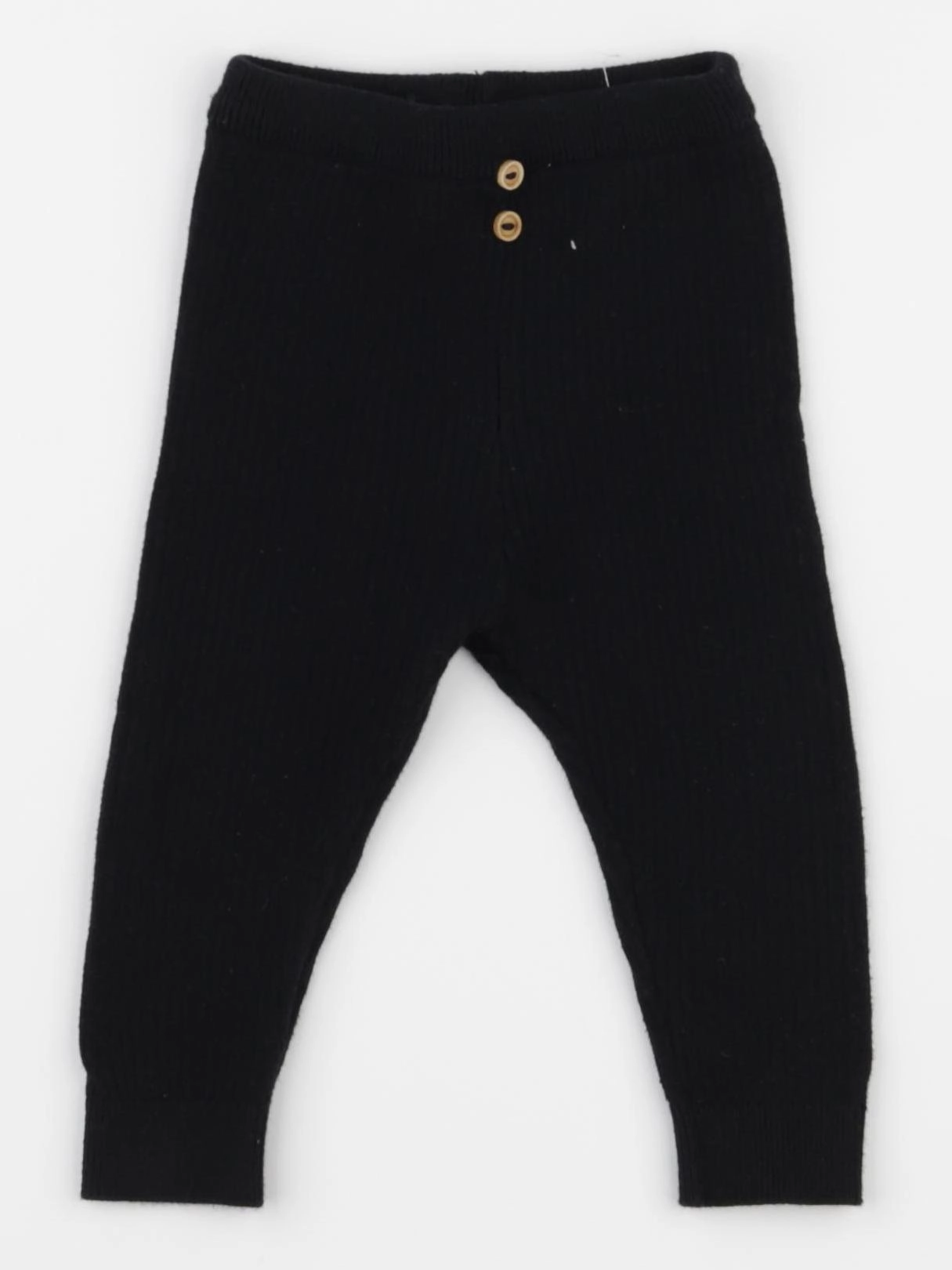 Zara - legging noir - 9/12 mois