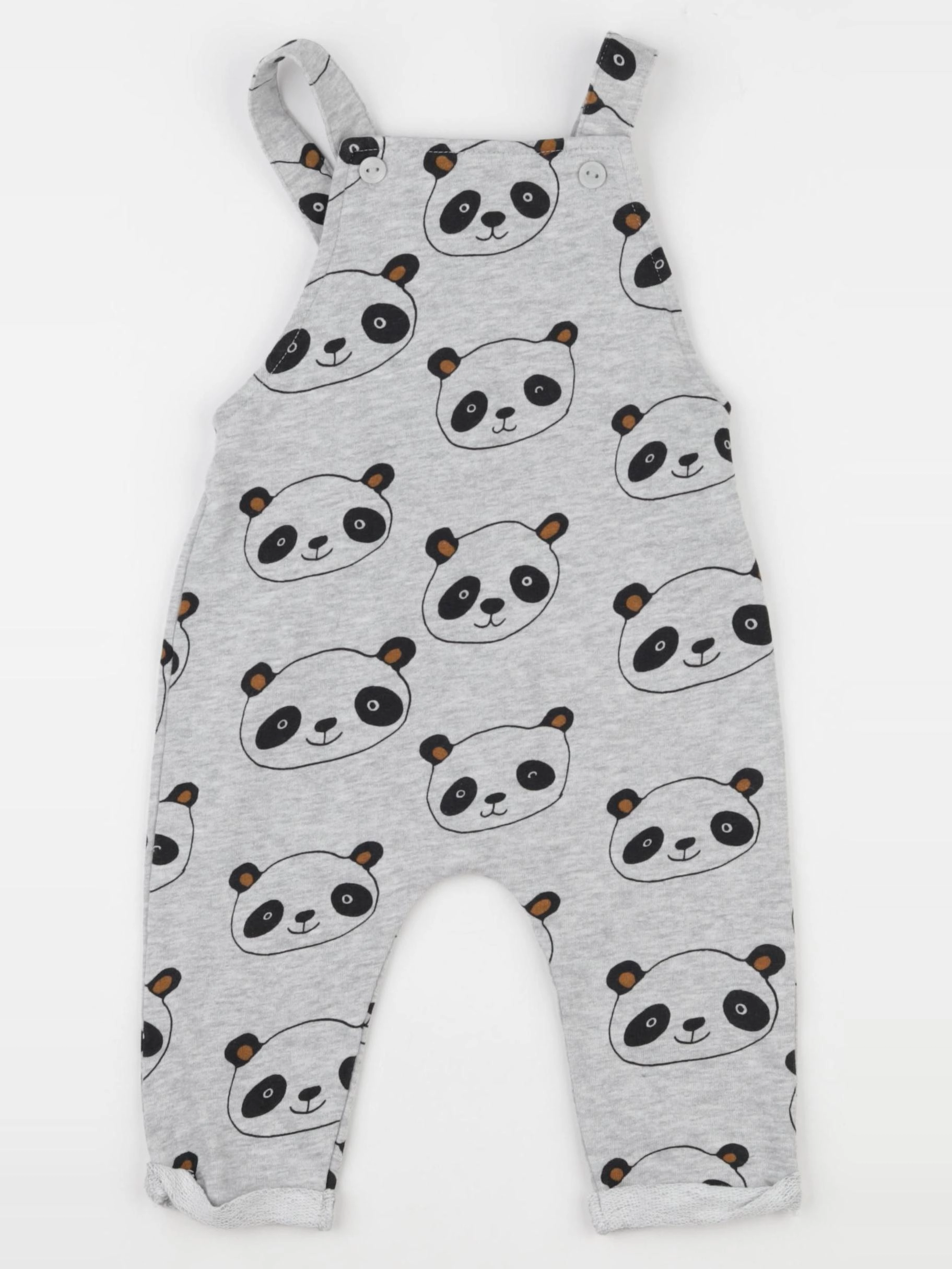 H&M - salopette gris - 9/12 mois