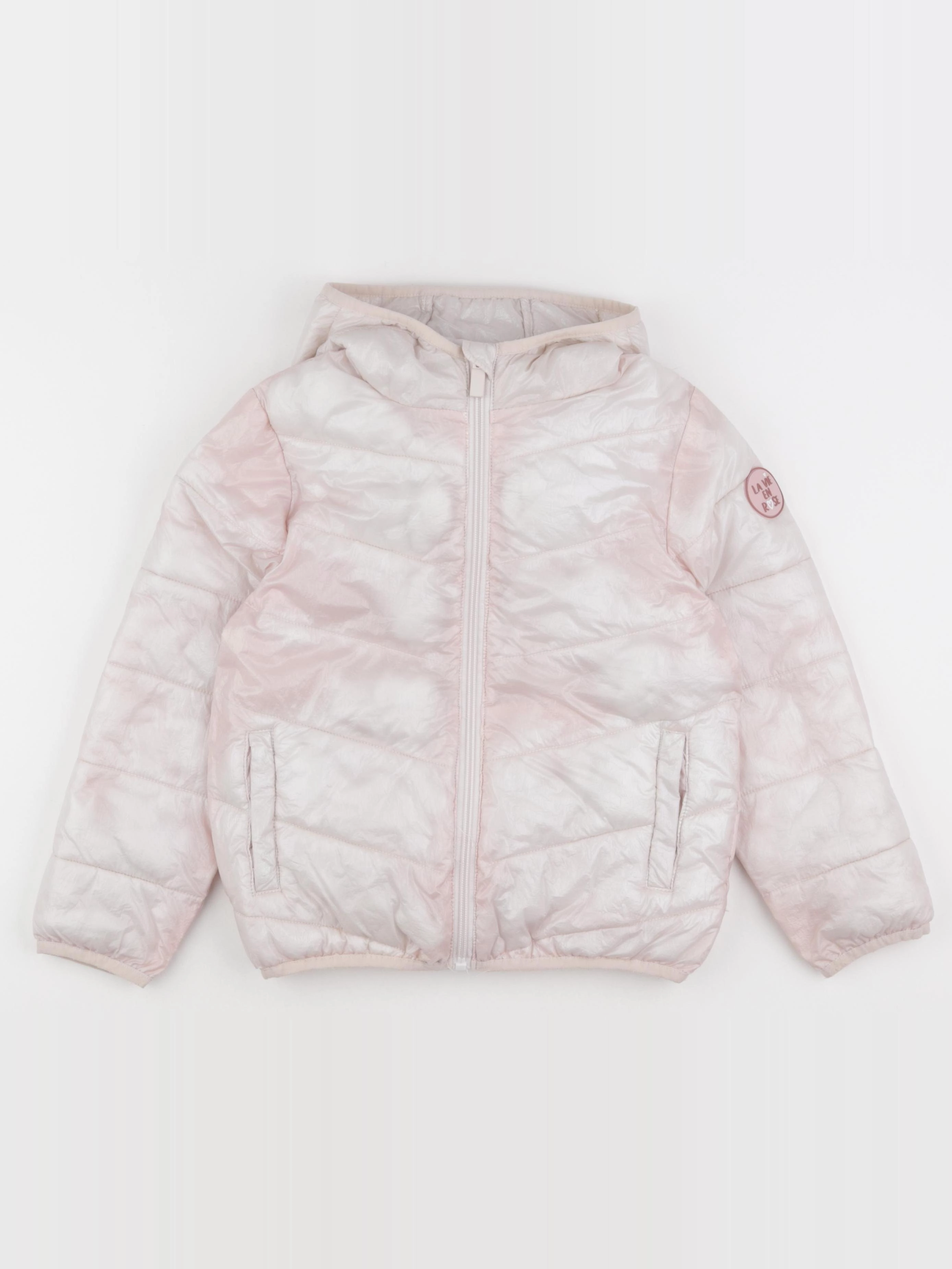 Vertbaudet - doudoune rose - 8 ans