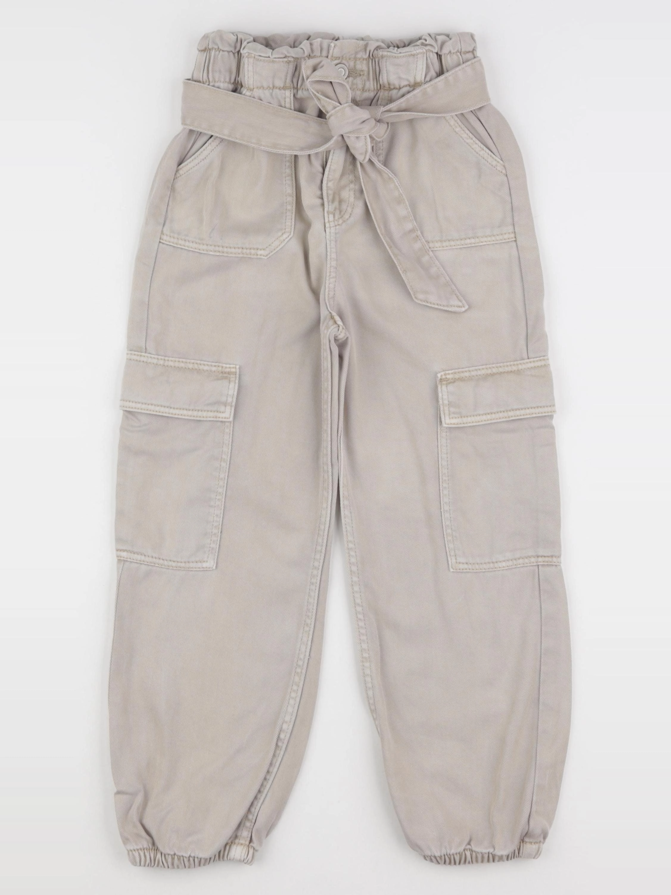 Vertbaudet - pantalon beige - 7 ans