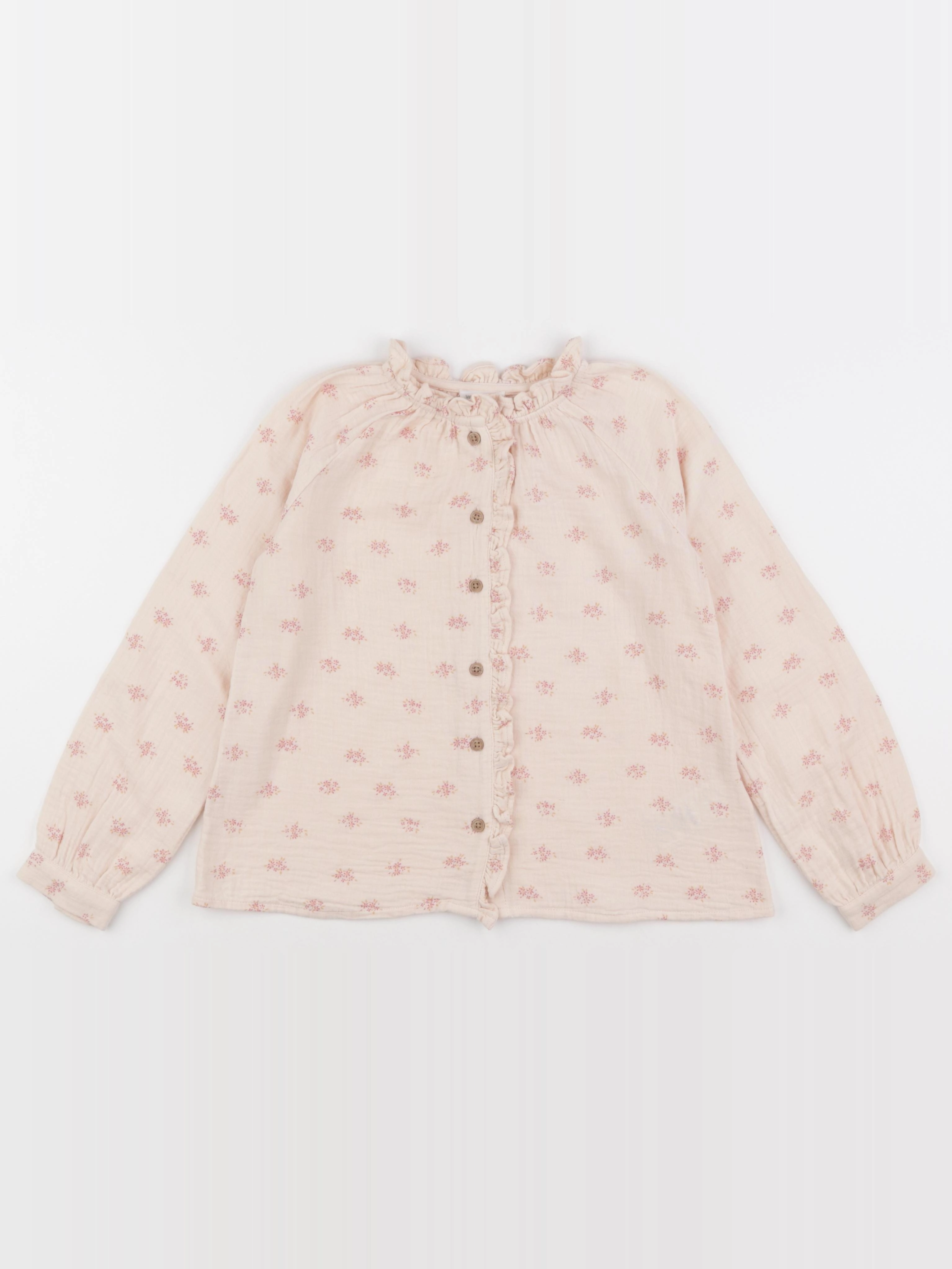 Vertbaudet - blouse rose - 7 ans