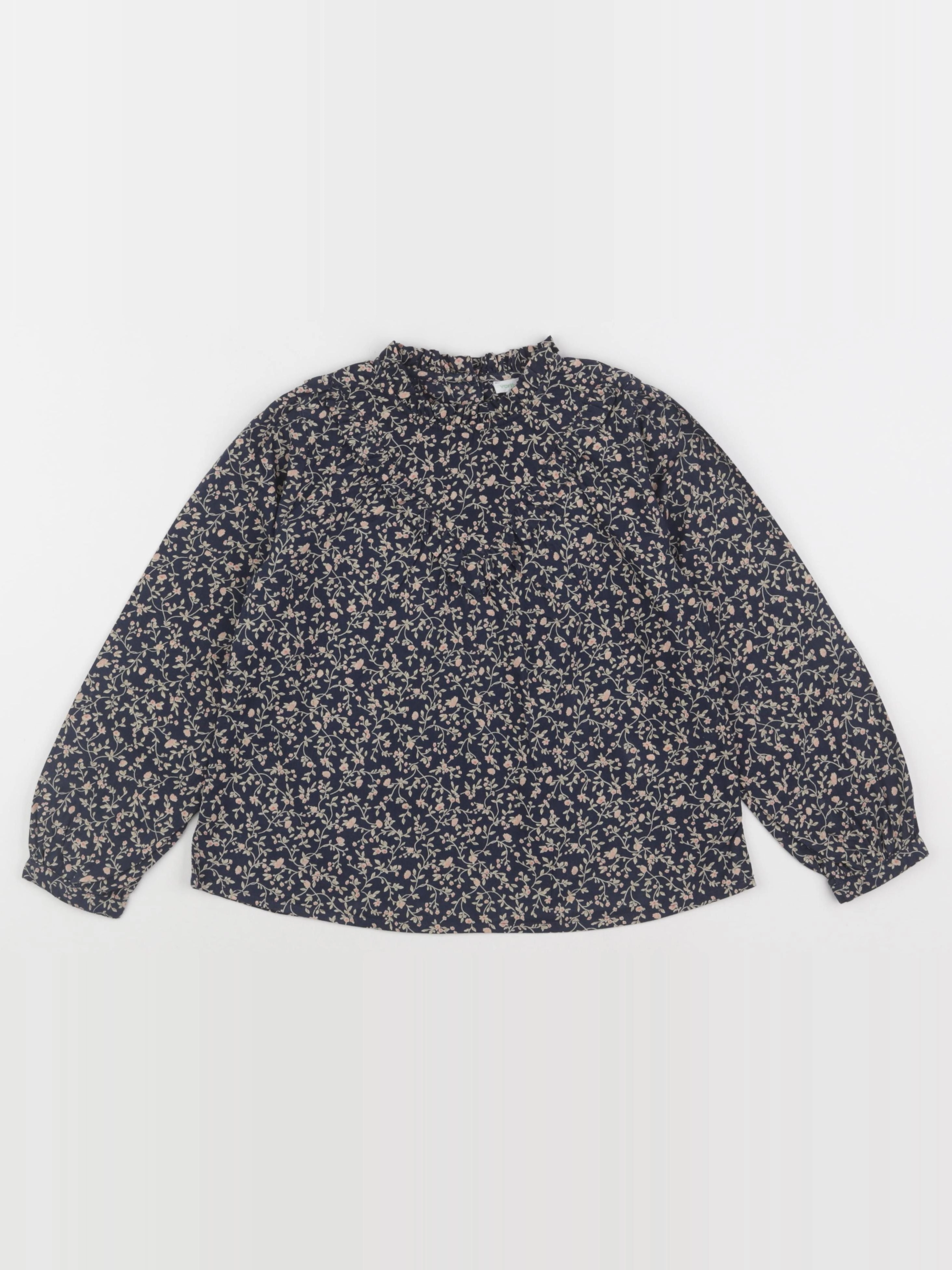 Vertbaudet - blouse noir, rose - 7 ans