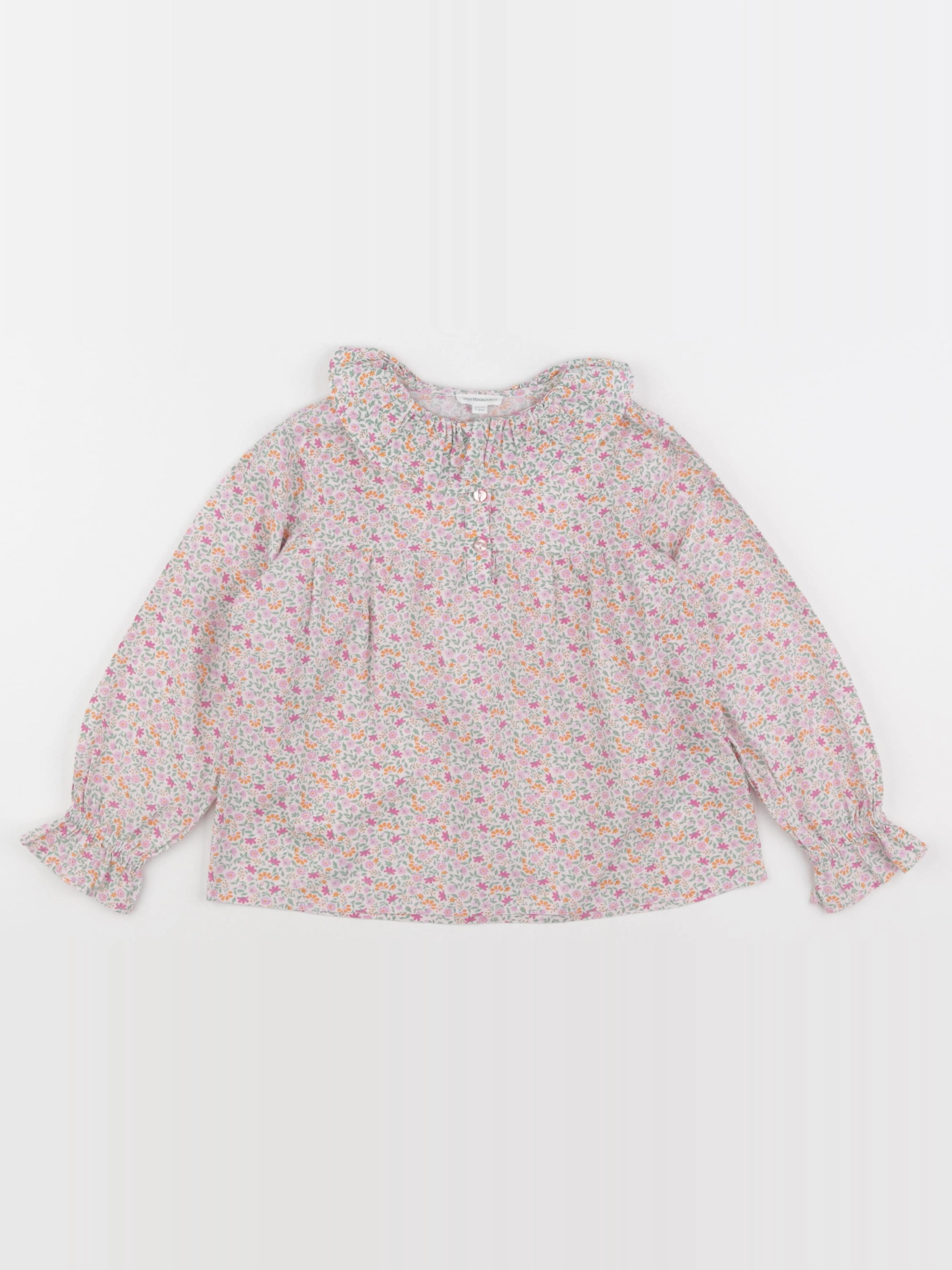 Vertbaudet - blouse rose - 7 ans