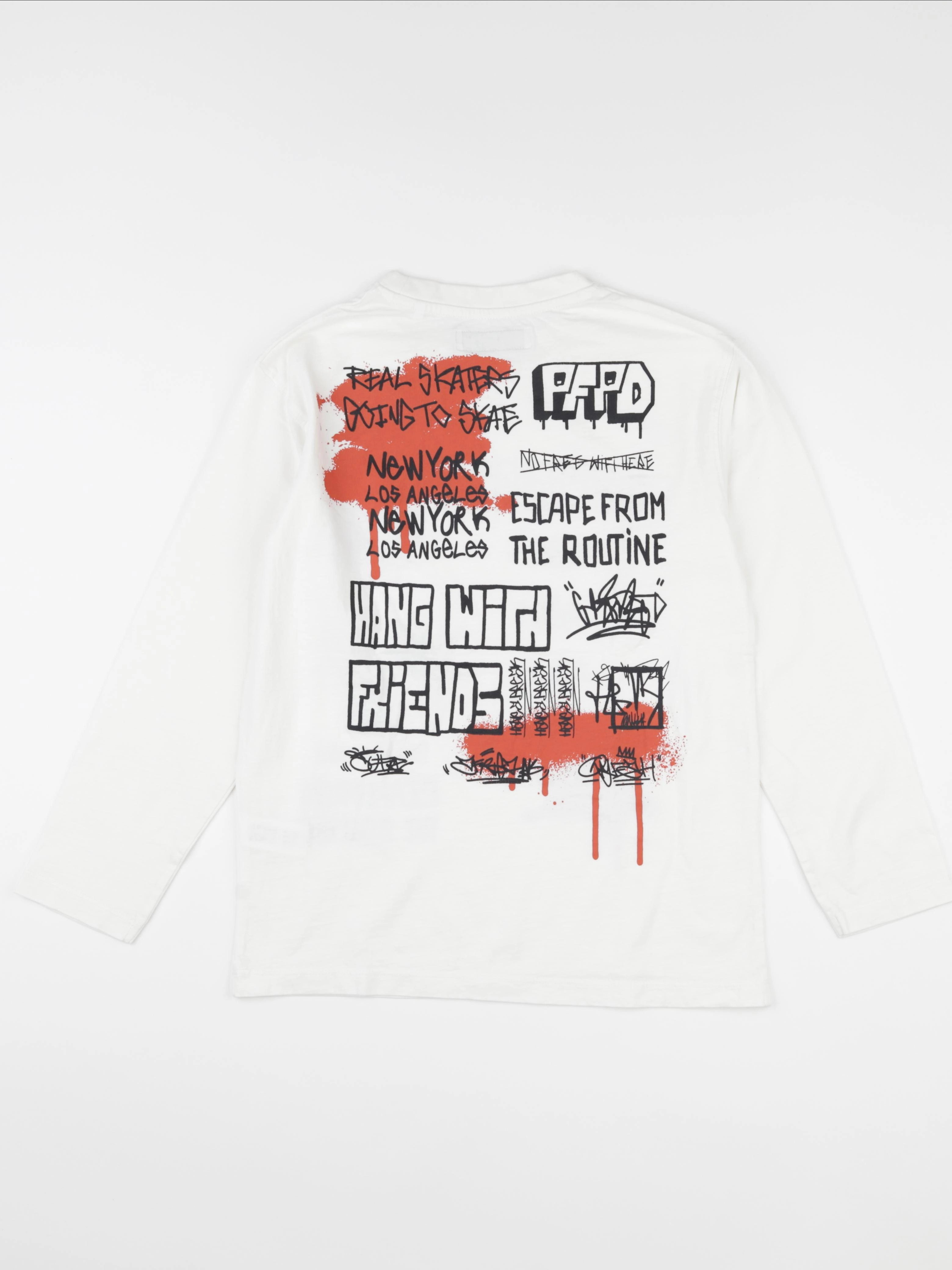 Zara - tee-shirt imprimé au dos blanc - 9/10 ans