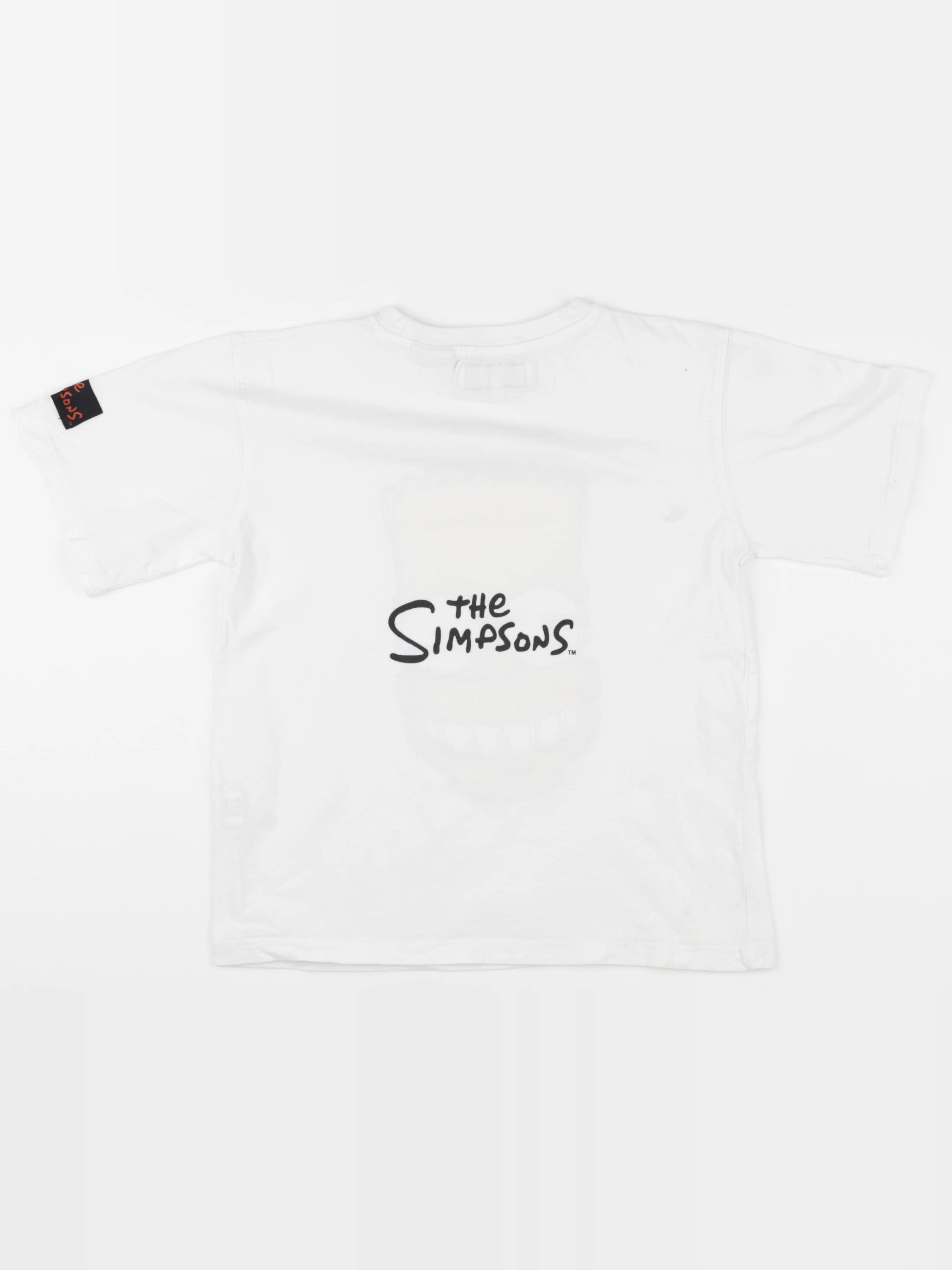 Zara - tee-shirt blanc, jaune - 8/9 ans
