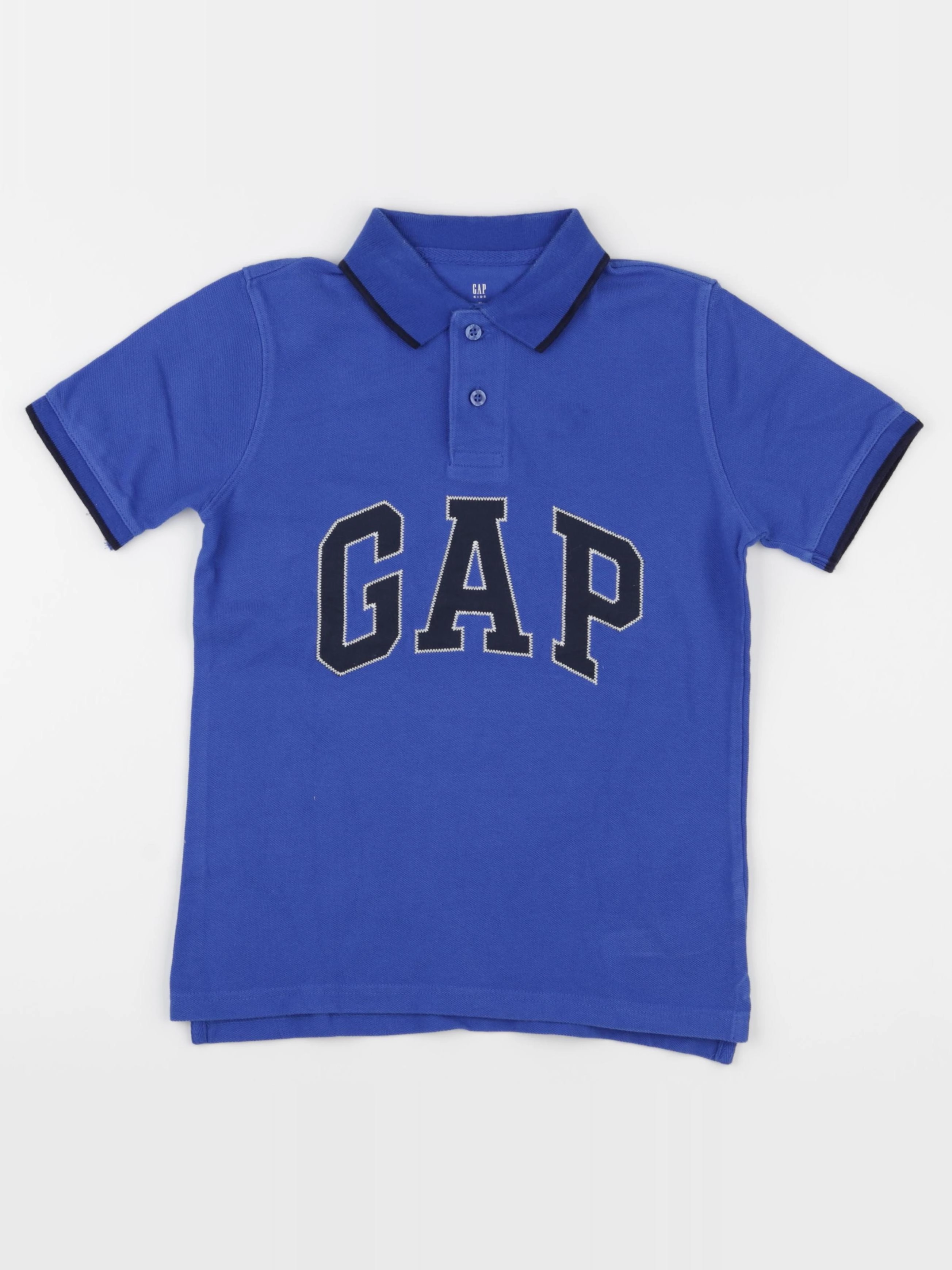 GAP - polo bleu - 8 ans