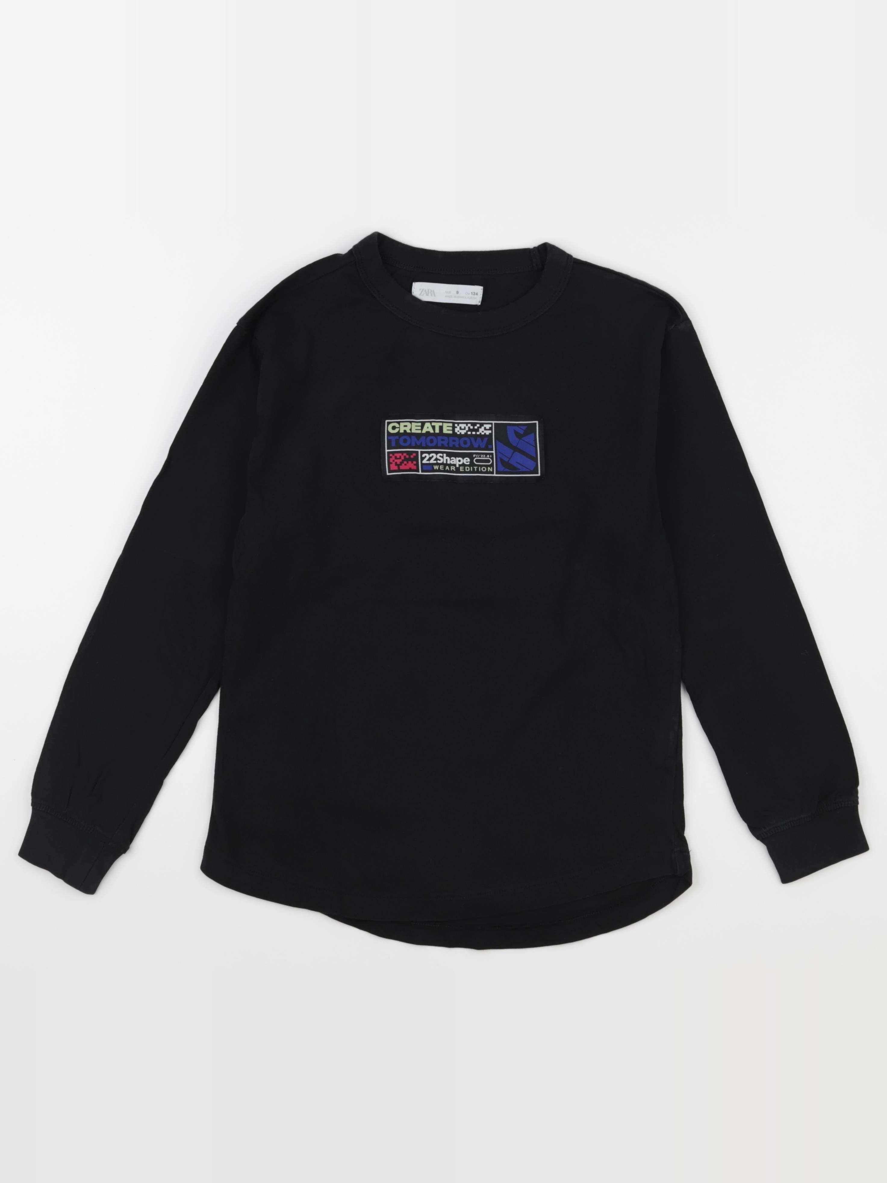 Zara - tee-shirt imprimé au dos noir - 9 ans
