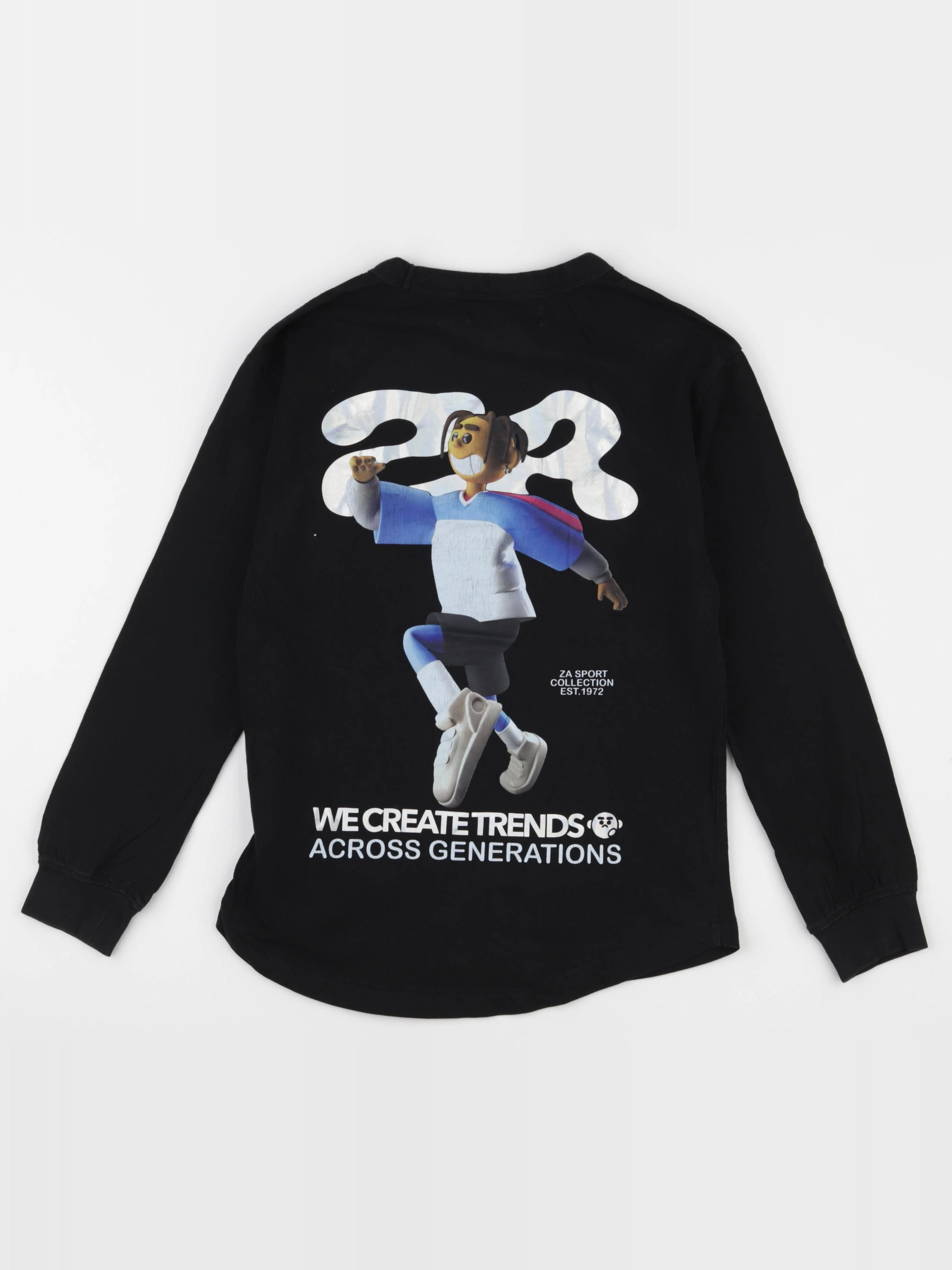Zara - tee-shirt imprimé au dos noir - 9 ans