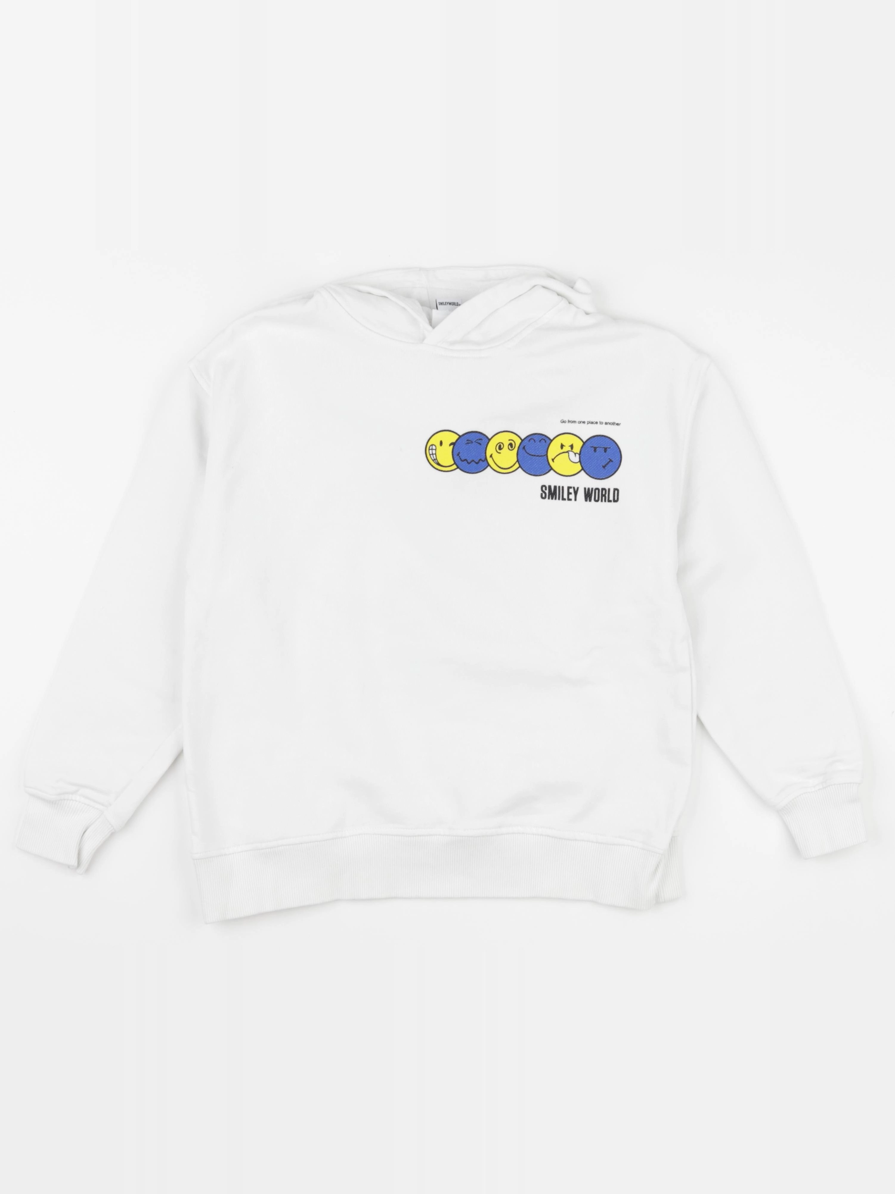Zara - sweat imprimé au dos blanc - 9/10 ans