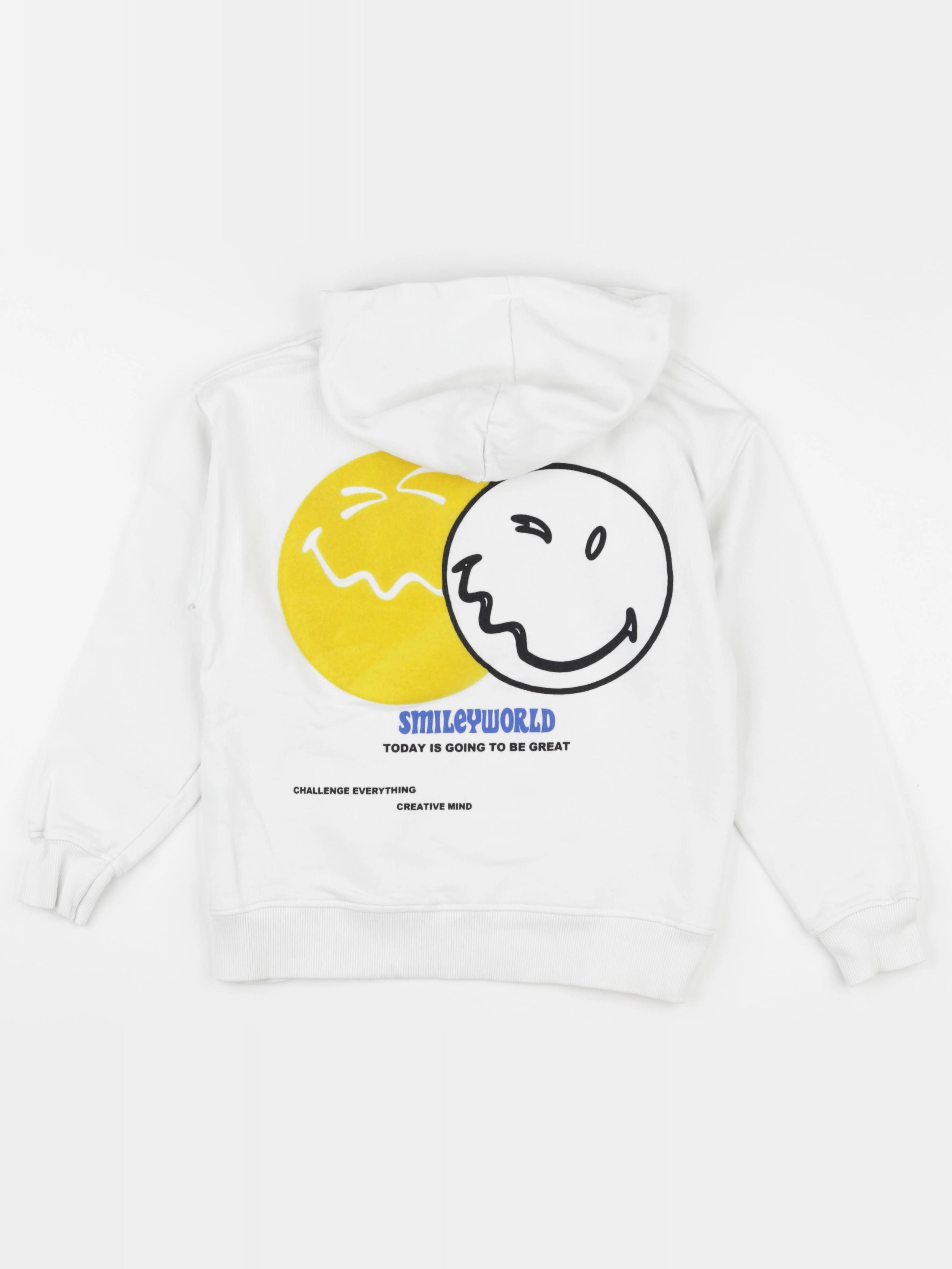 Zara - sweat imprimé au dos blanc - 9/10 ans