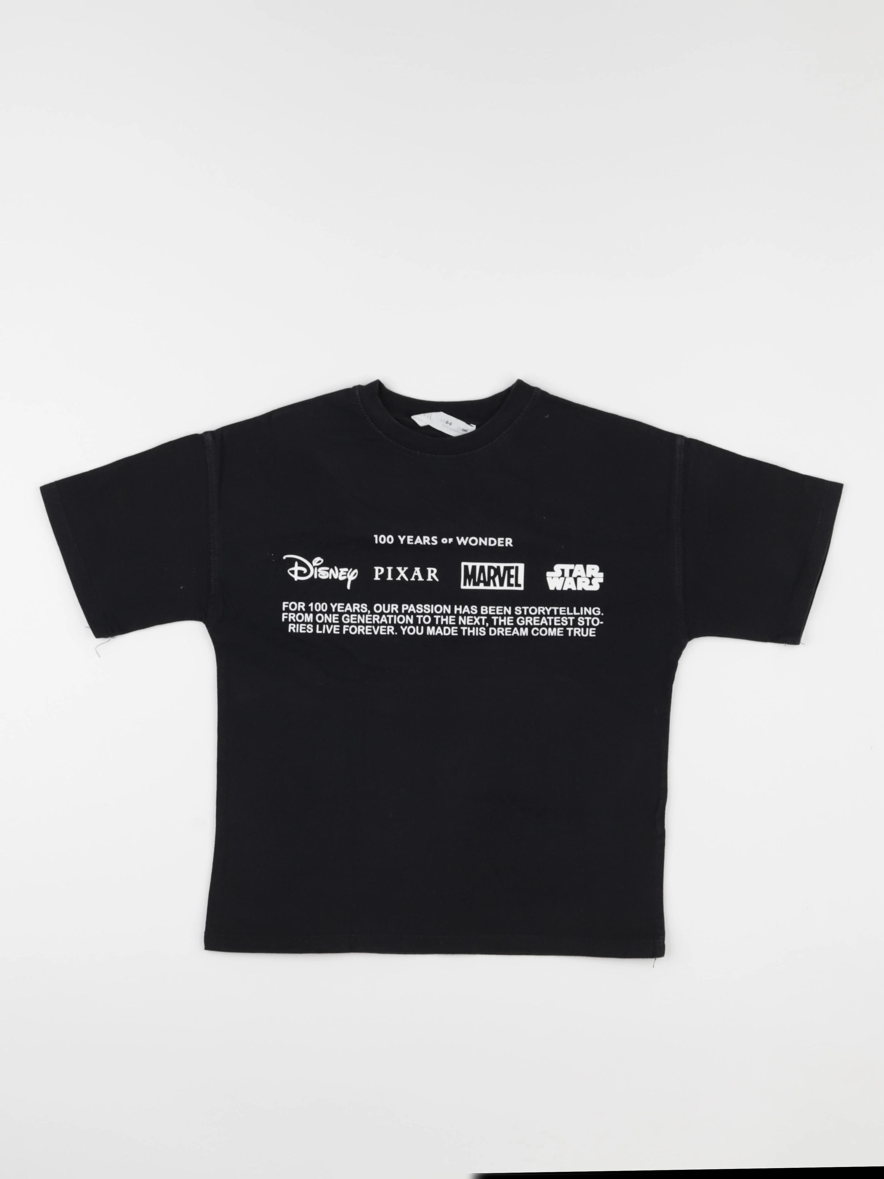 Zara - tee-shirt imprimé au dos noir - 8/9 ans
