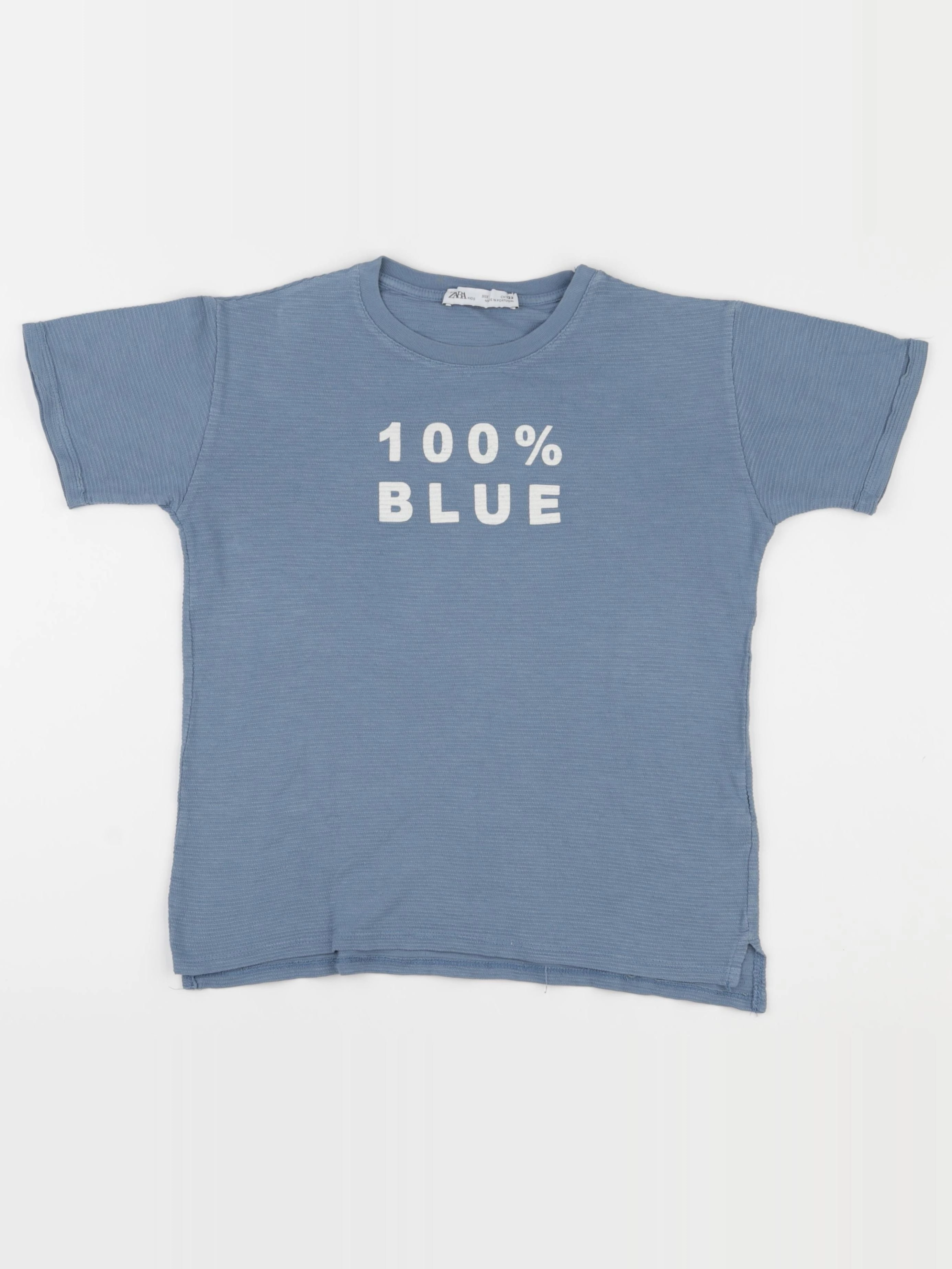 Zara - tee-shirt gris - 7 ans