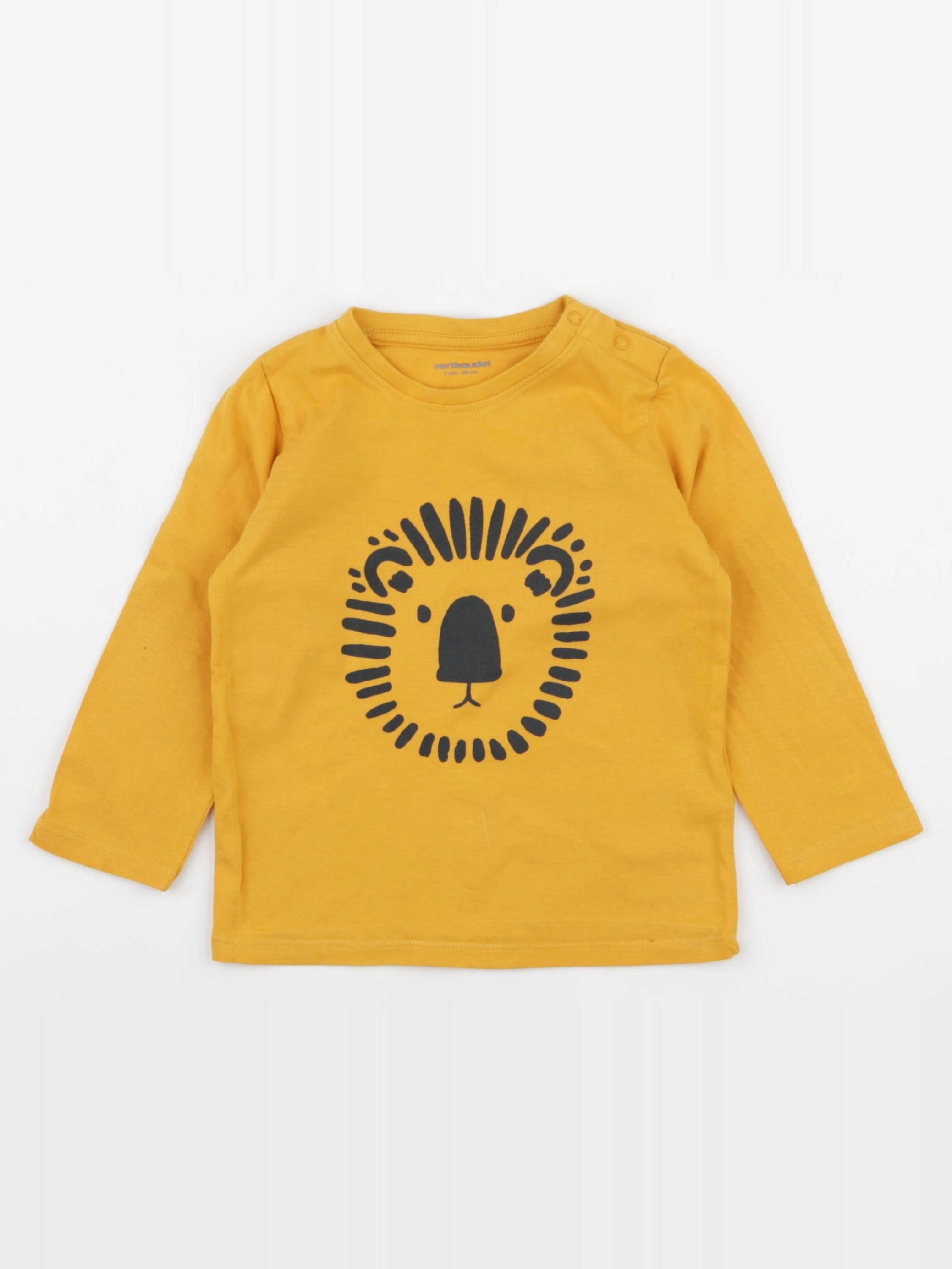 Vertbaudet - tee-shirt jaune - 2 ans
