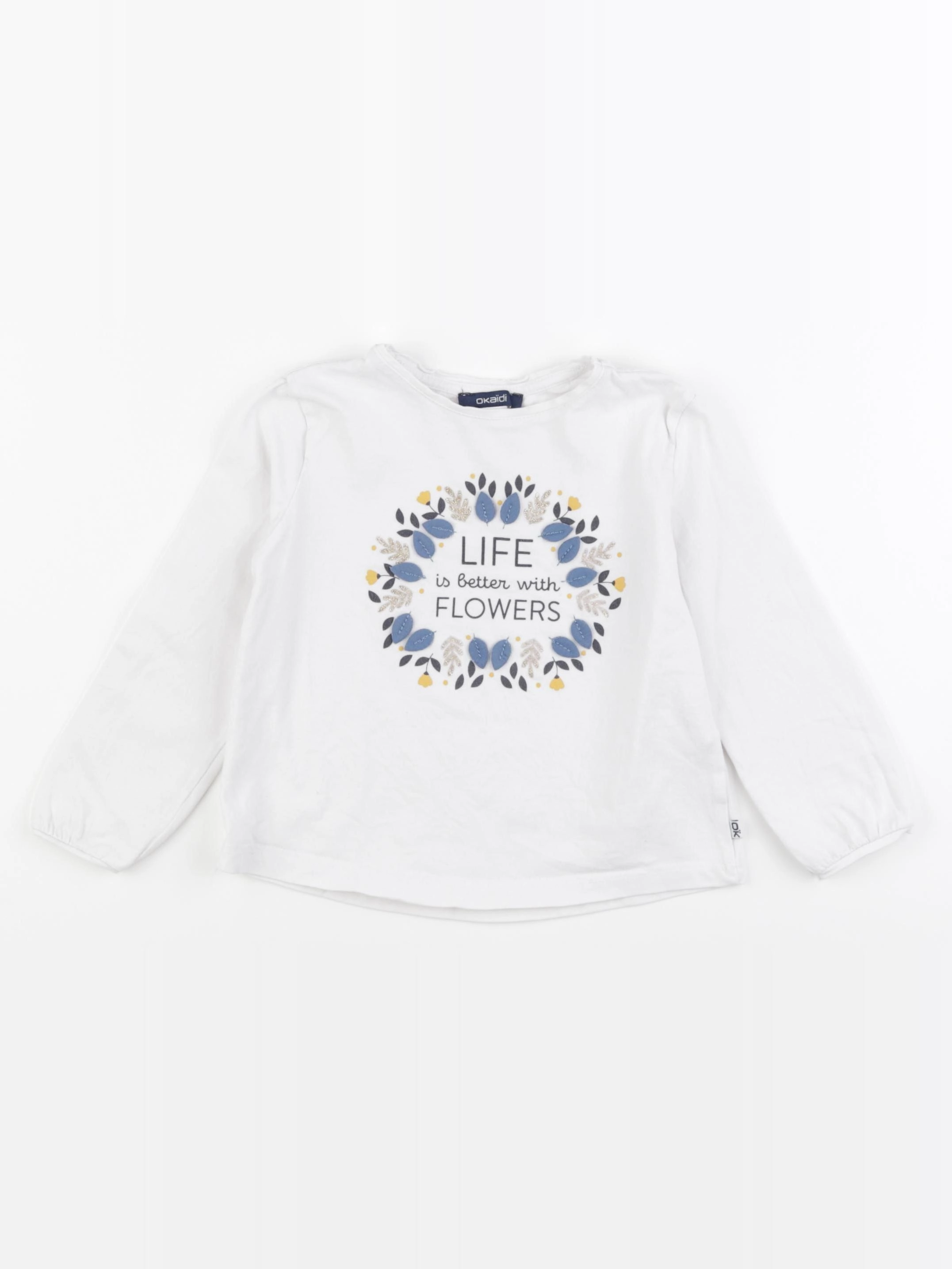 Okaidi - tee-shirt blanc - 3 ans
