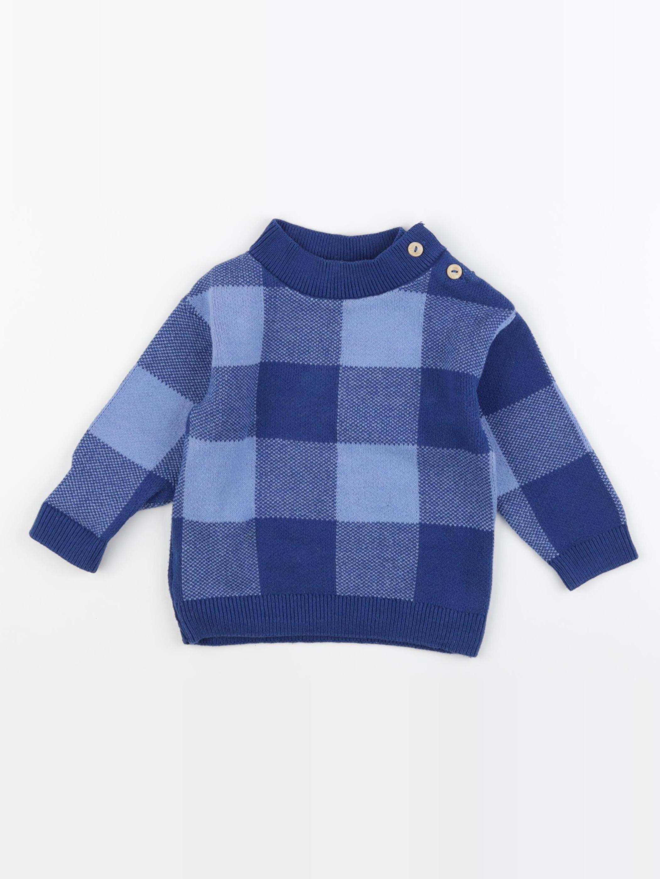 H&M - pull bleu - 12 mois