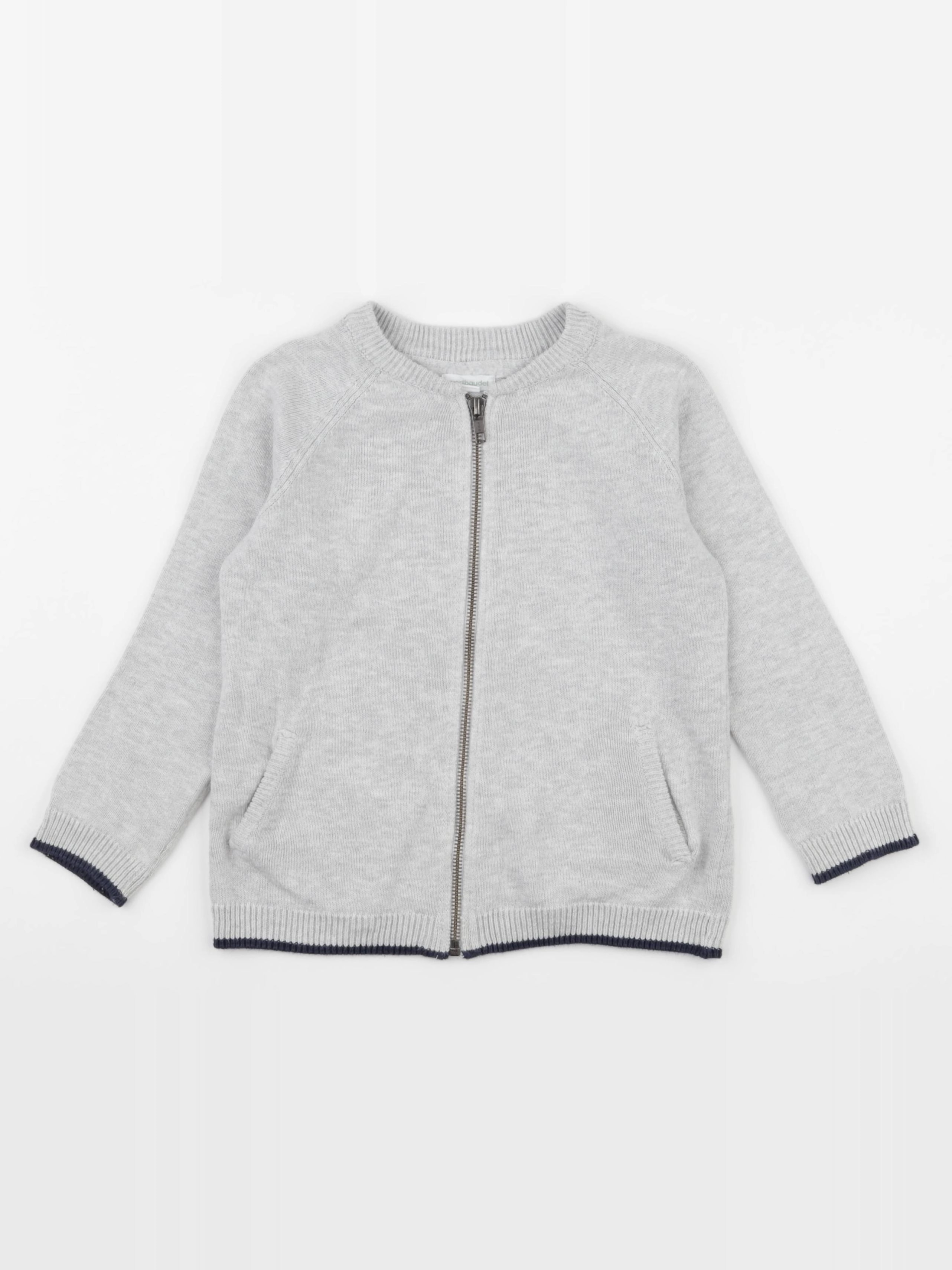Vertbaudet - gilet gris - 5 ans