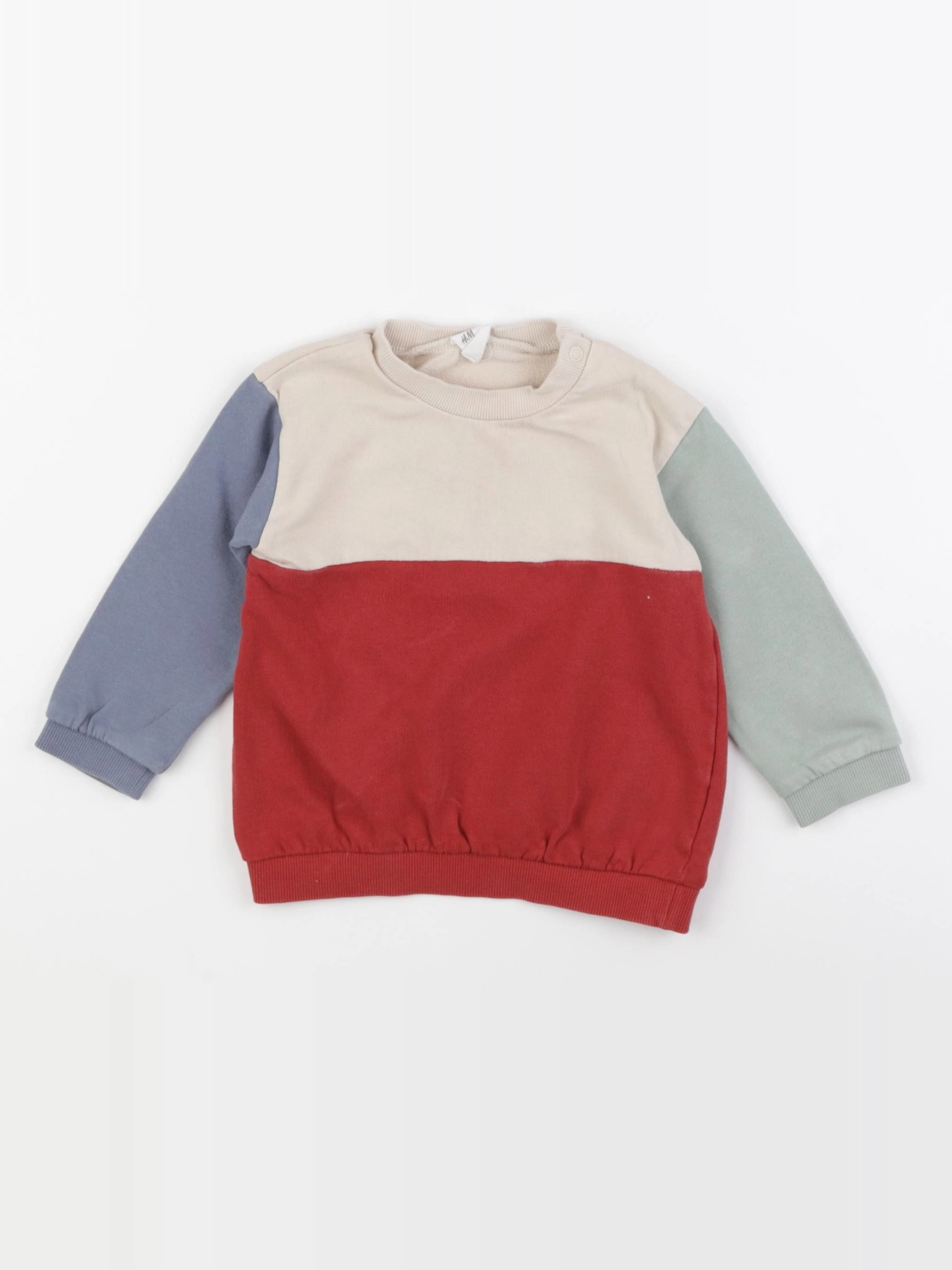 H&M - sweat multicolore - 9/12 mois