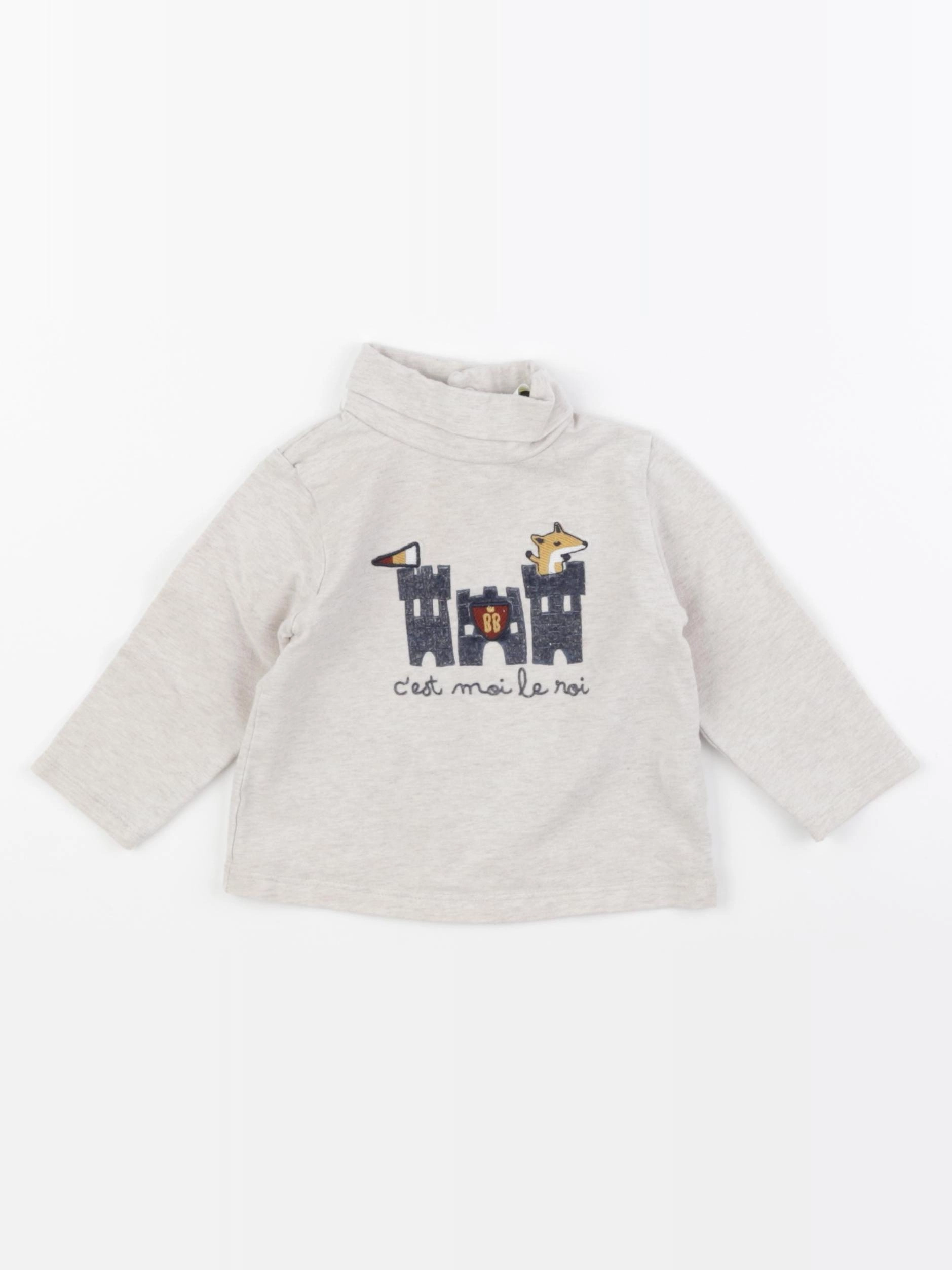 Tape à l'oeil - sous-pull beige - 9 mois