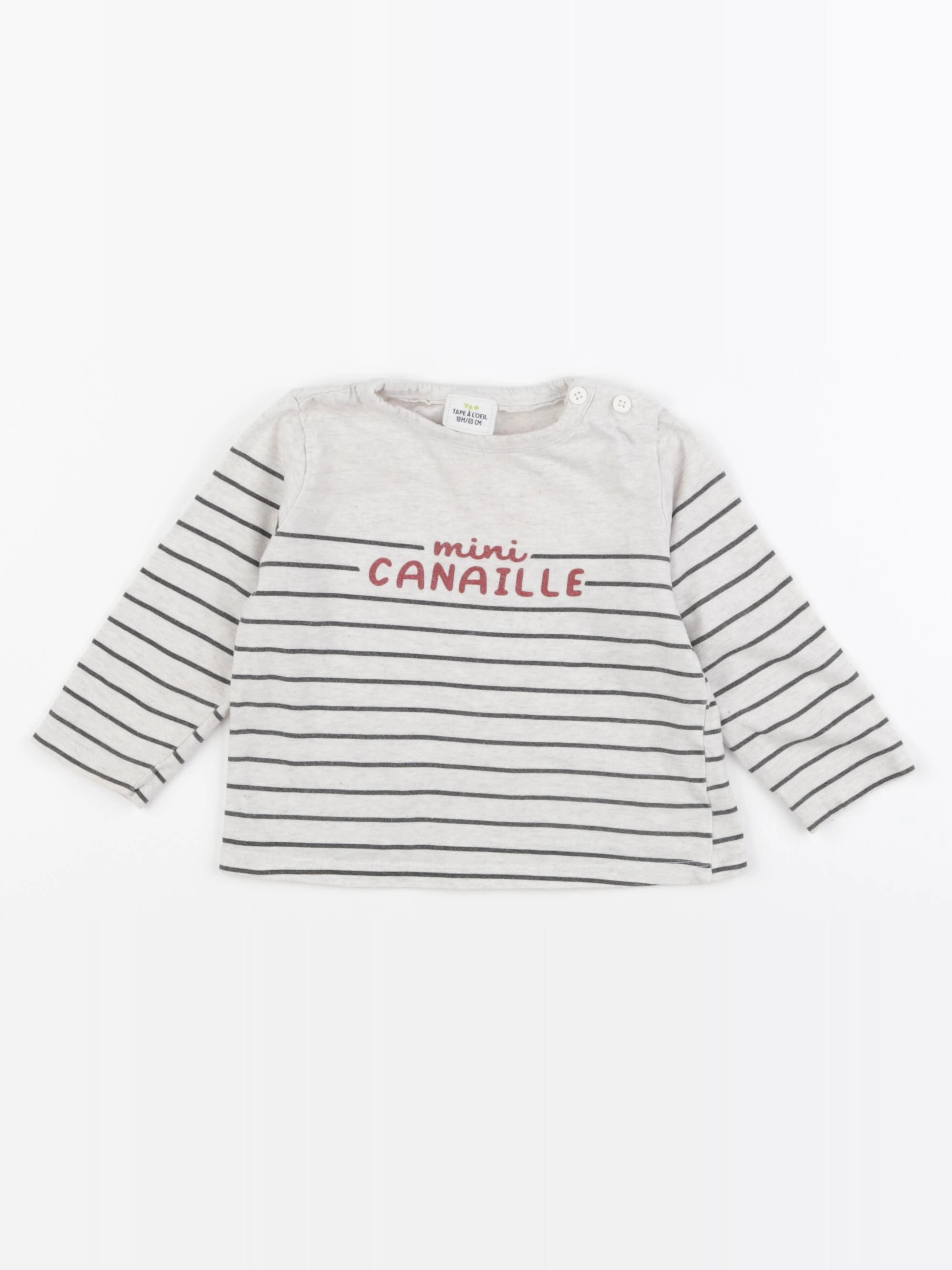 Tape à l'oeil - tee-shirt gris - 18 mois