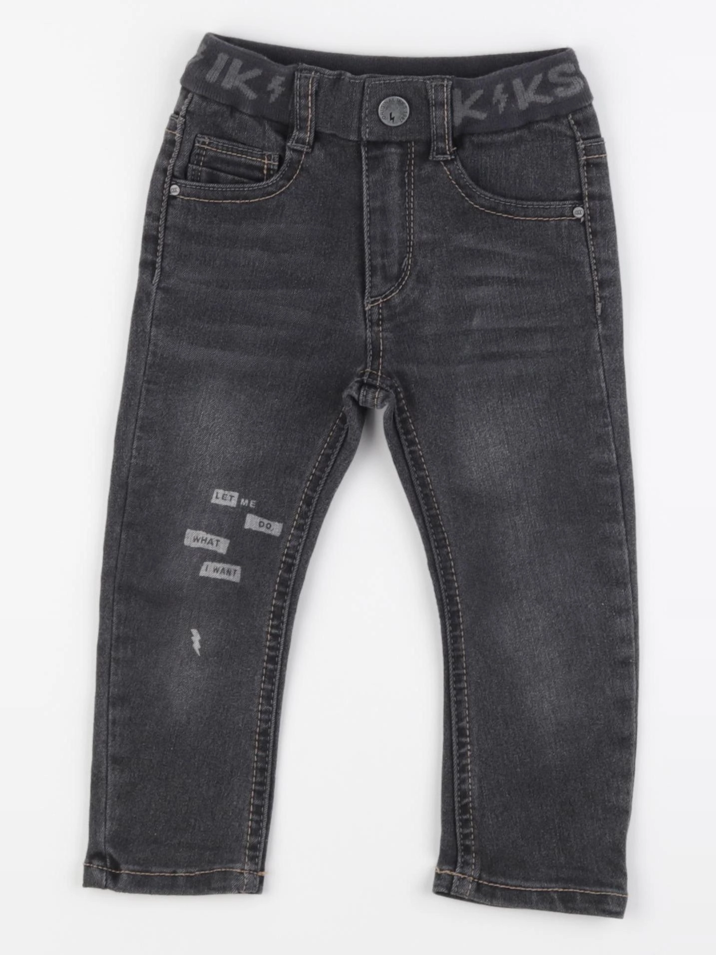 IKKS - jean noir - 2 ans