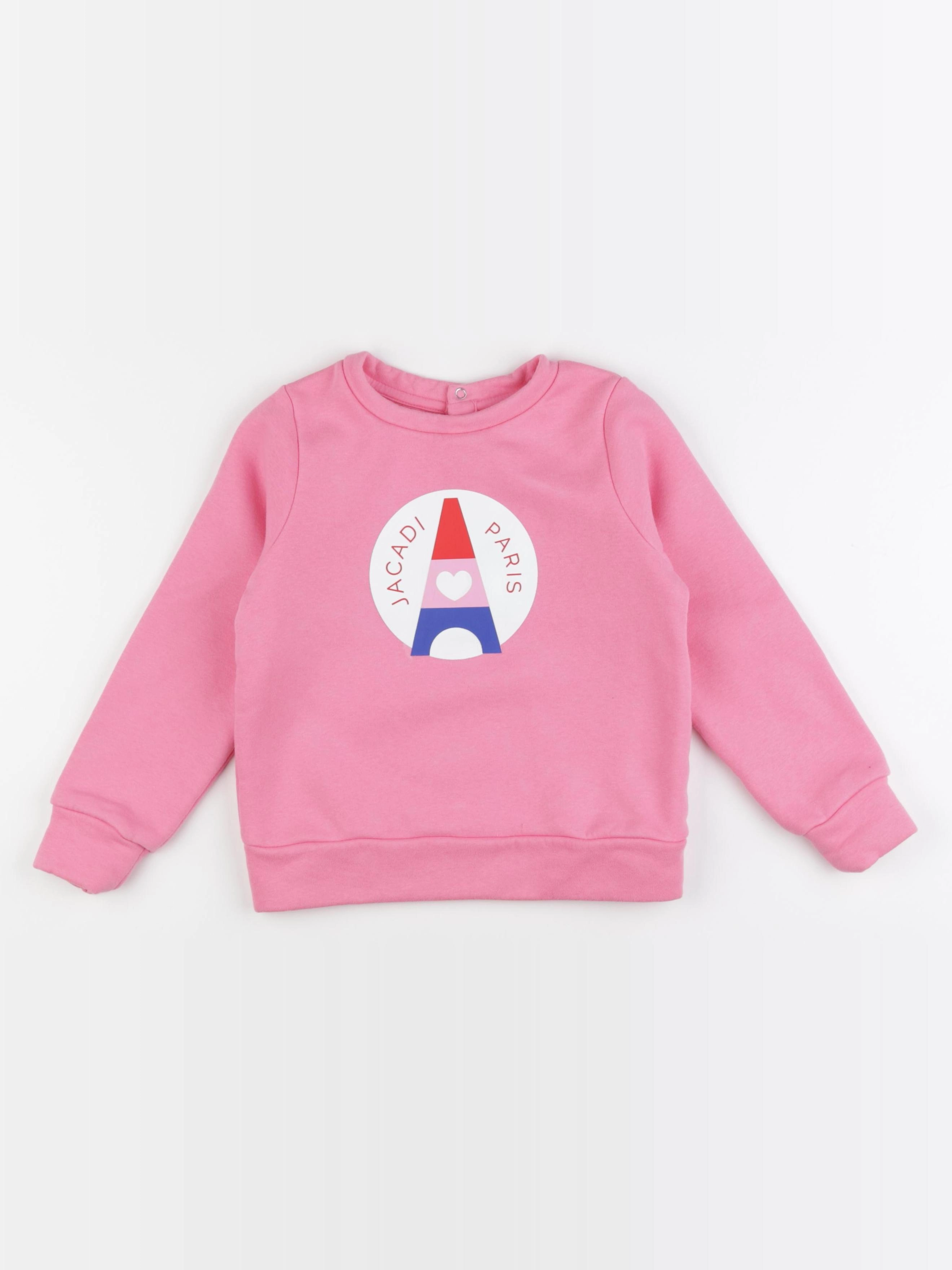 Jacadi - sweat rose - 6 ans