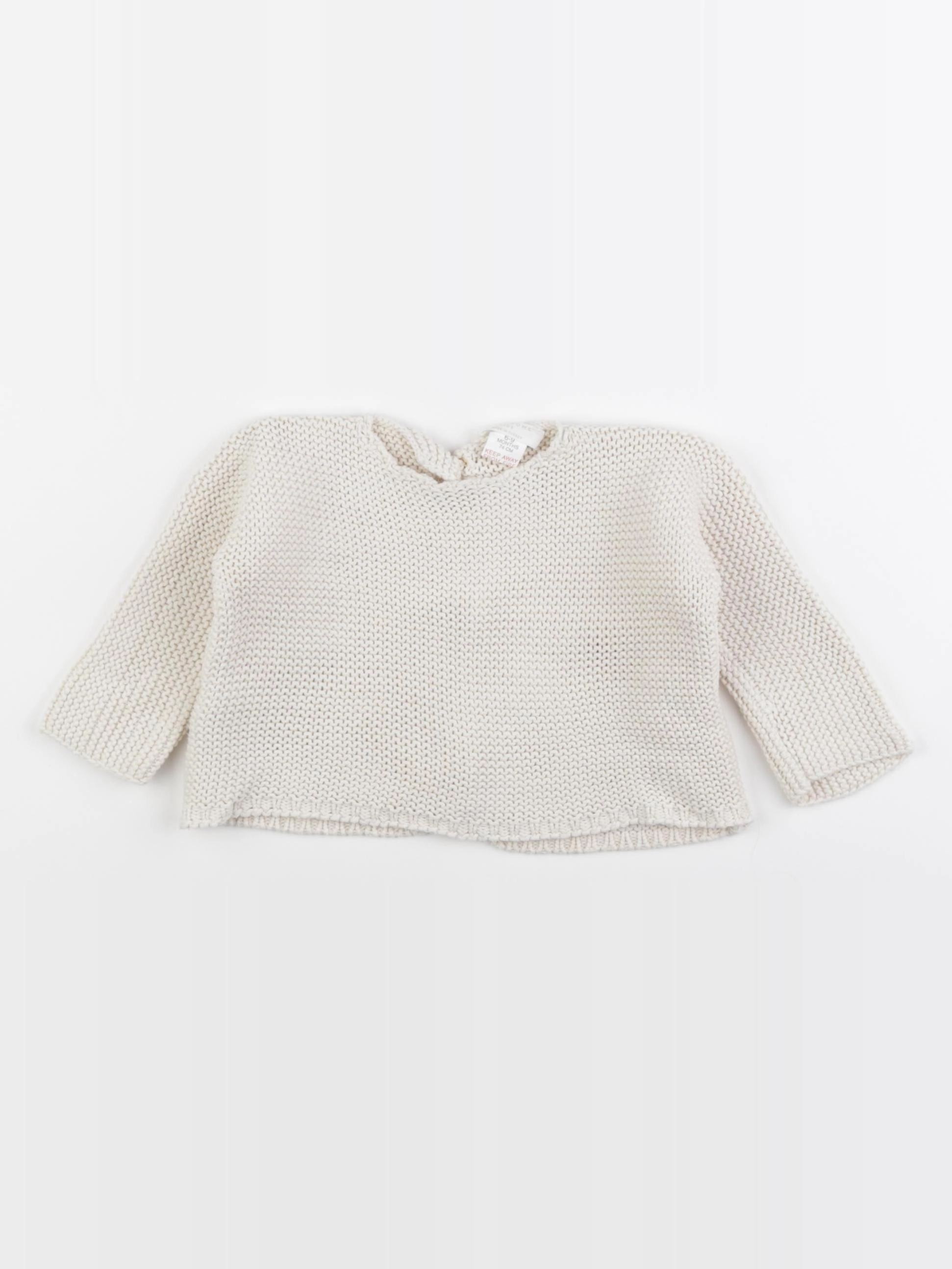 Zara - pull beige - 6/9 mois