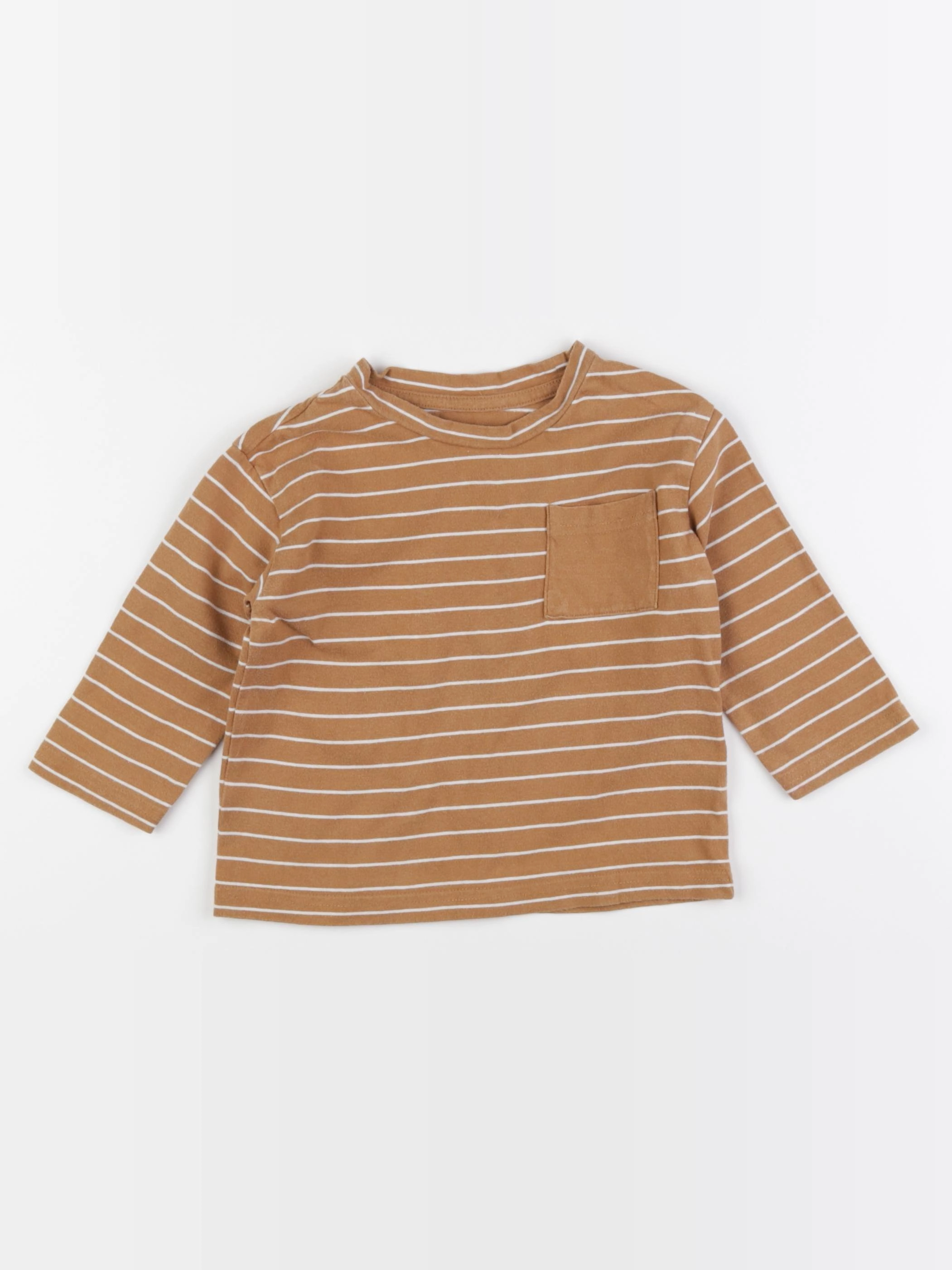Vertbaudet - tee-shirt marron - 2 ans