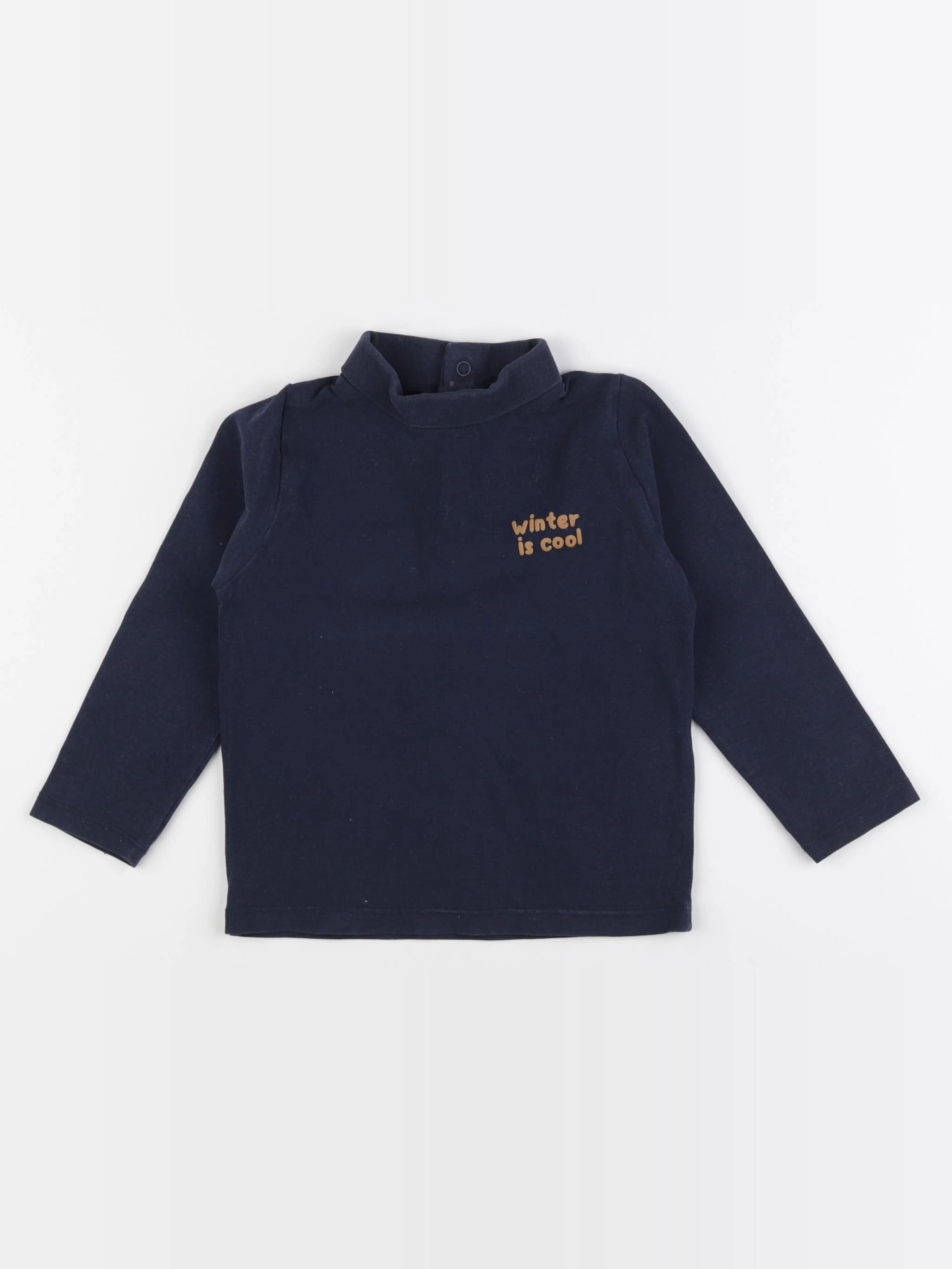 Vertbaudet - sous-pull bleu - 24 mois