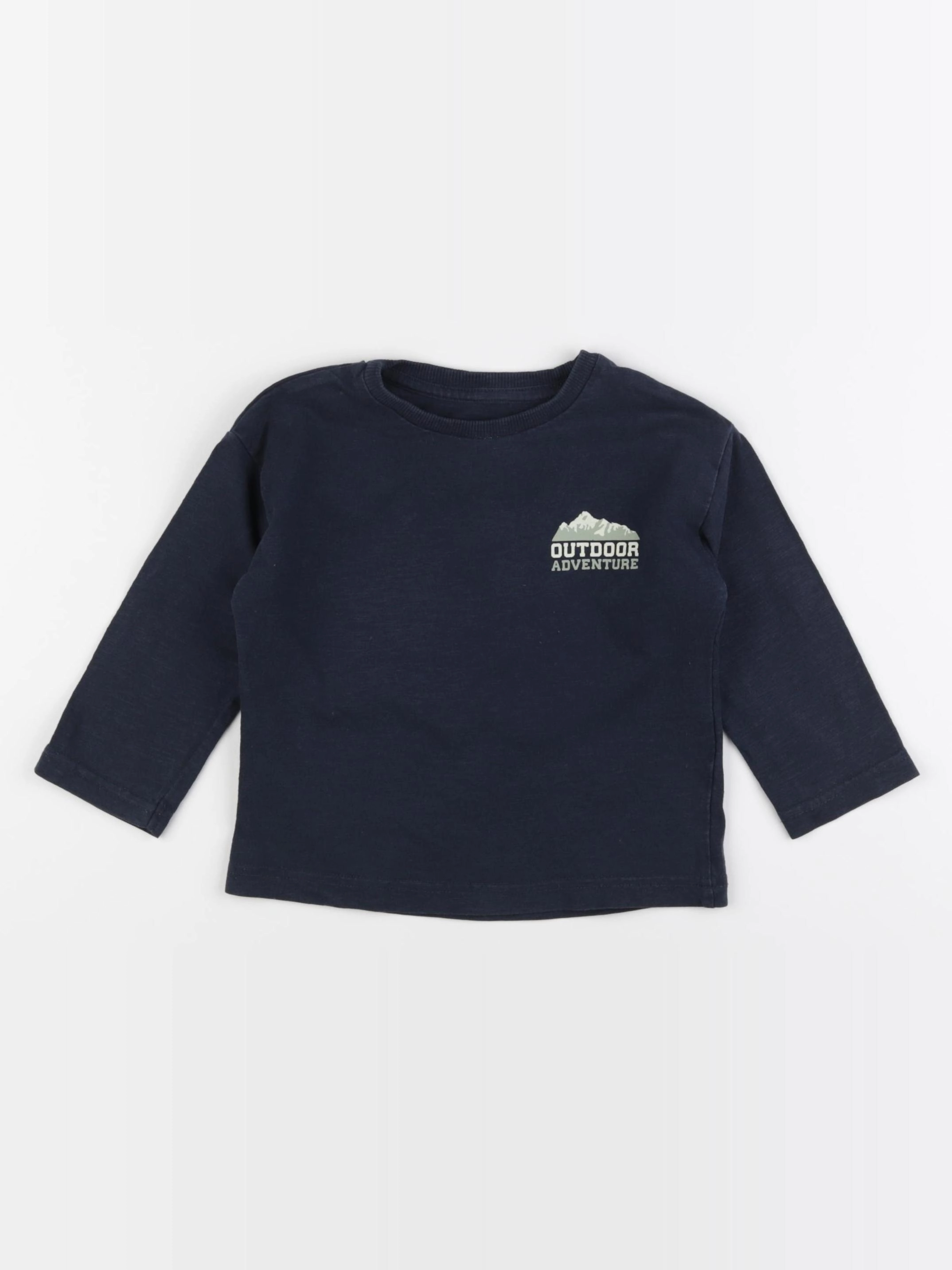 Vertbaudet - tee-shirt bleu - 2 ans