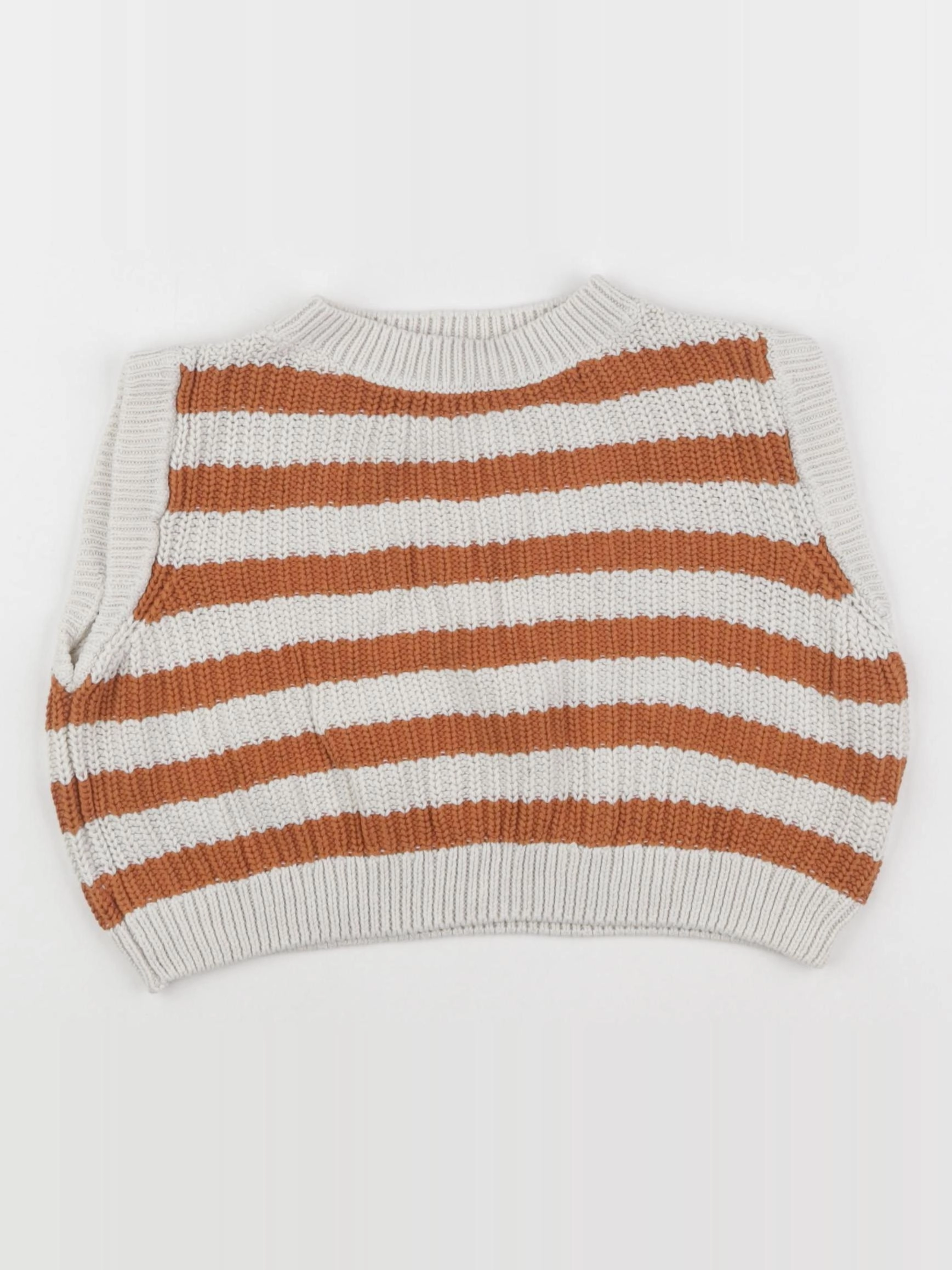 Vertbaudet - pull marron - 3 mois