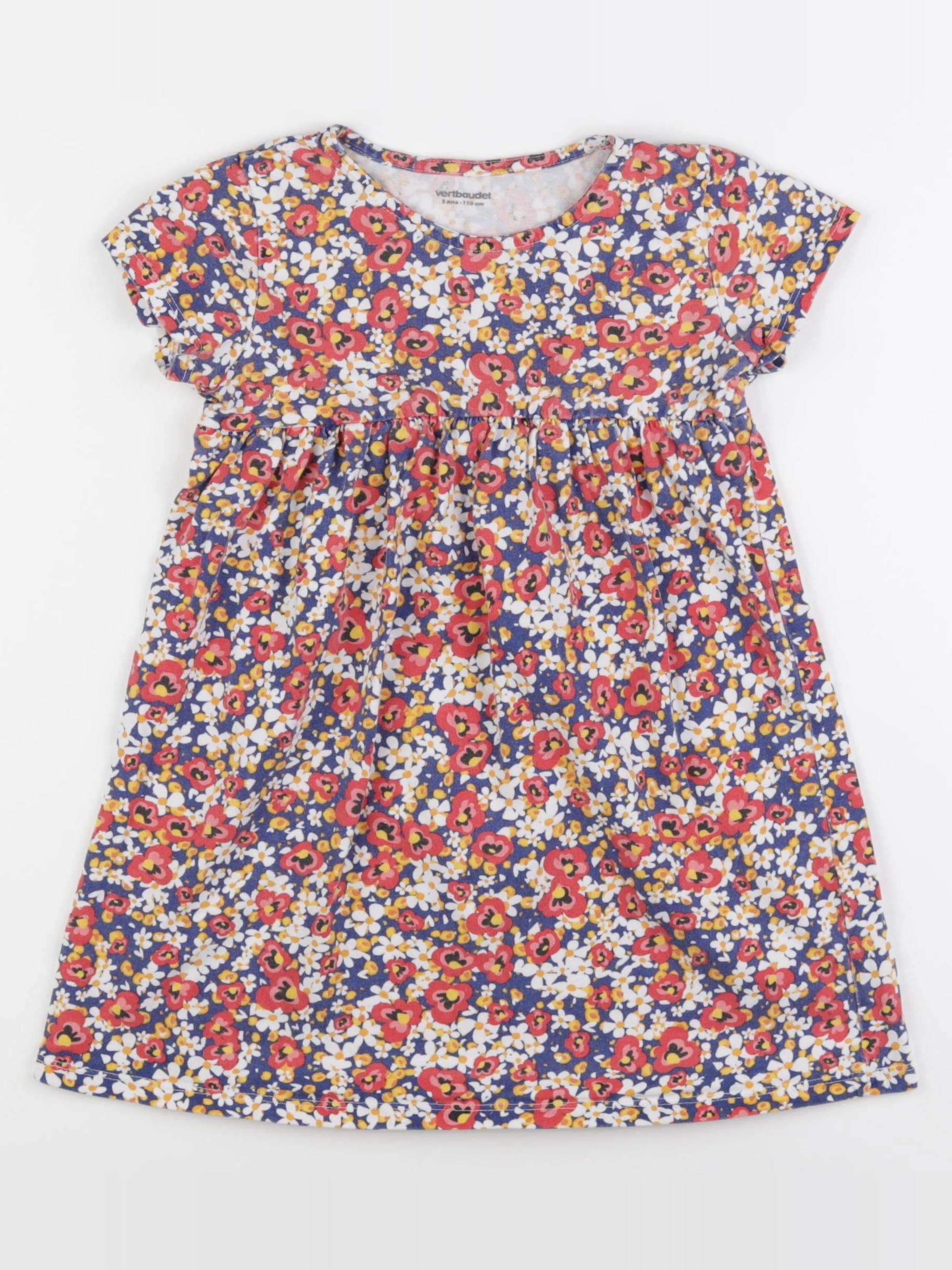 Vertbaudet - robe rouge - 5 ans