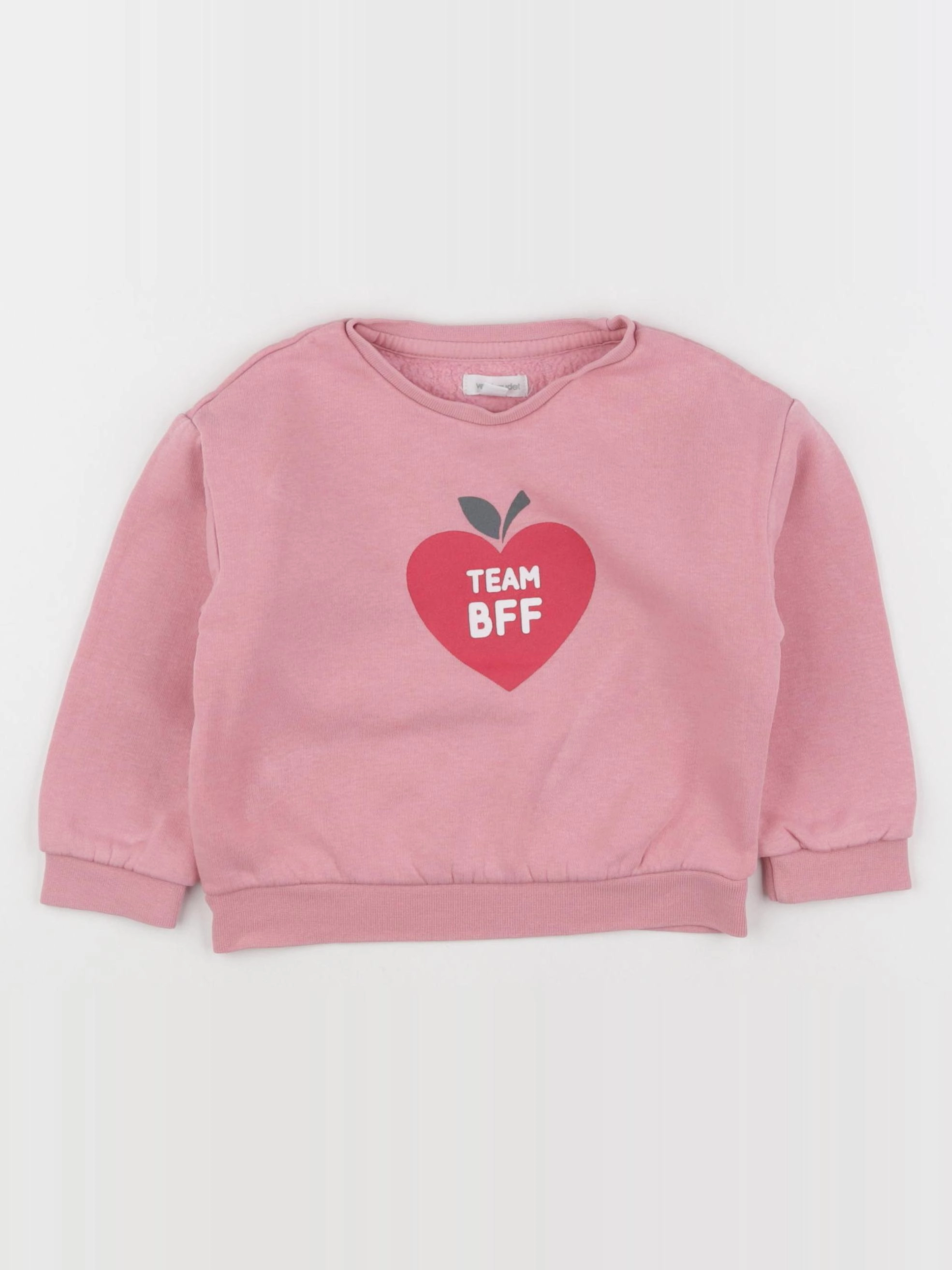 Vertbaudet - sweat rose - 3 ans