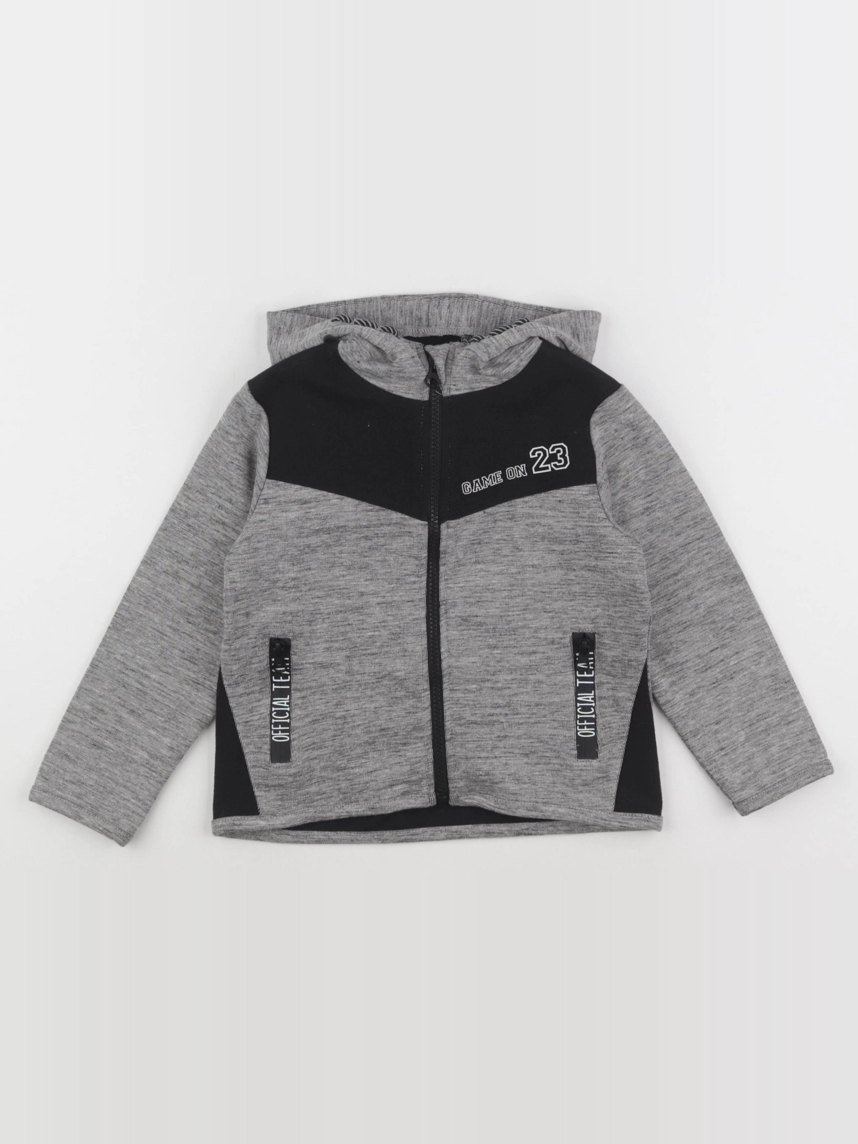 Vertbaudet - sweat gris - 5 ans