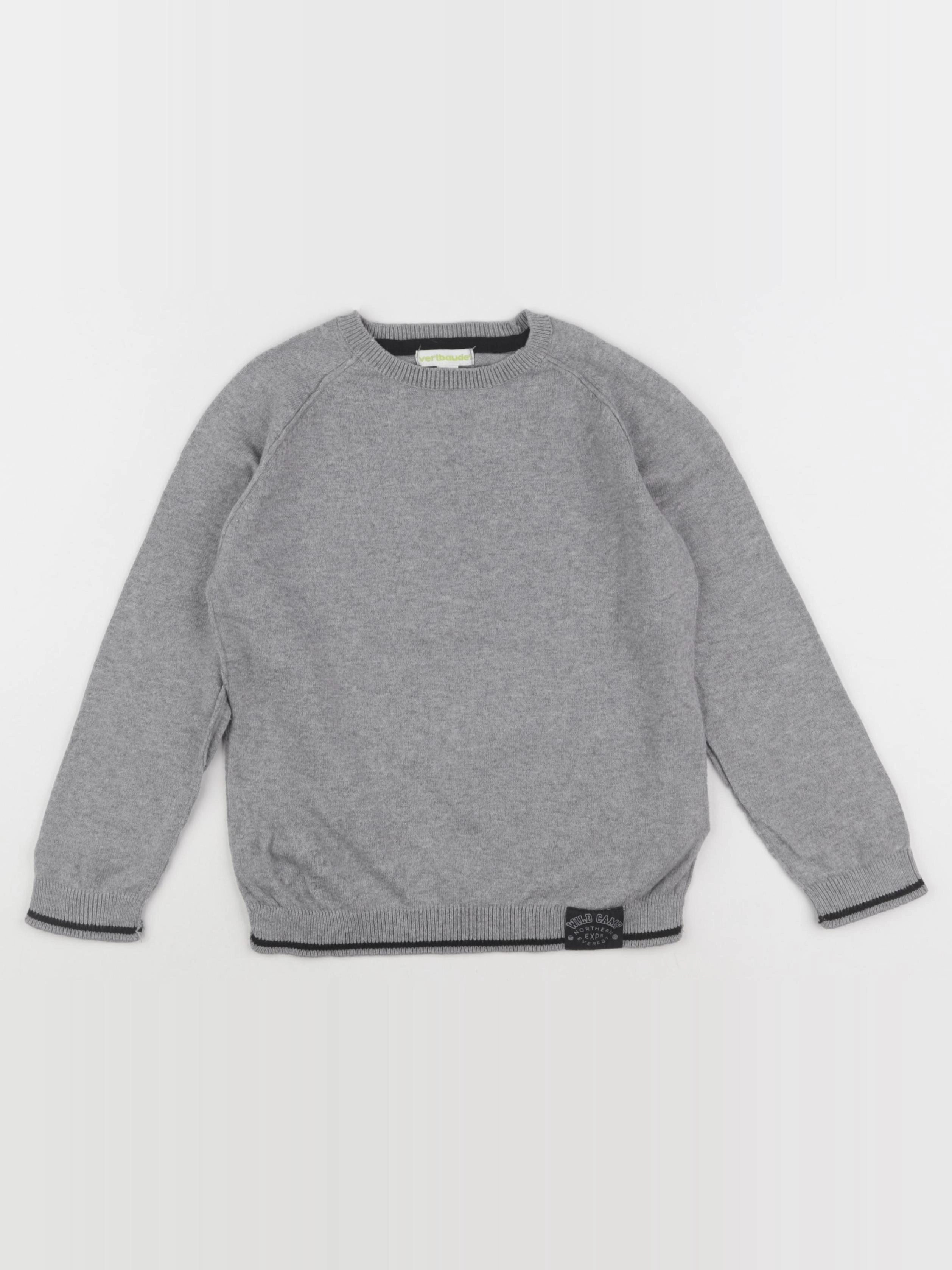 Vertbaudet - pull gris - 5 ans