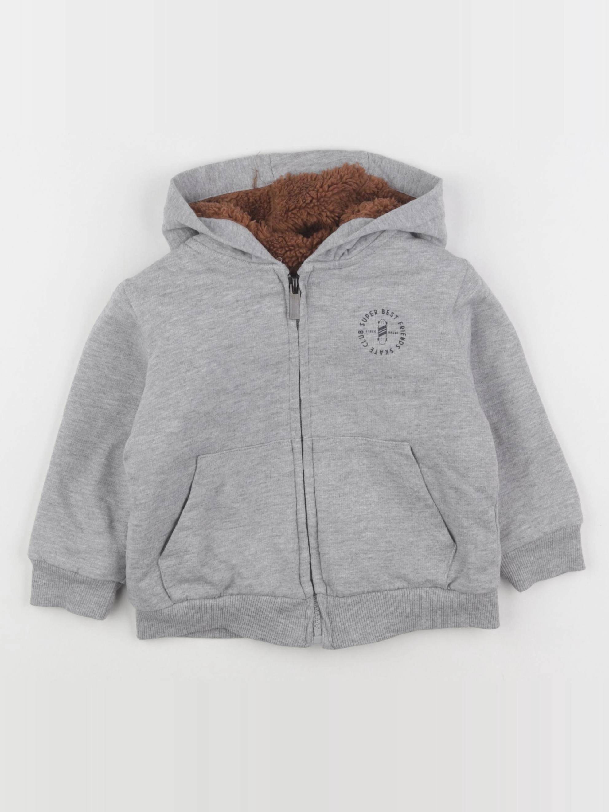 Vertbaudet - sweat gris - 2 ans