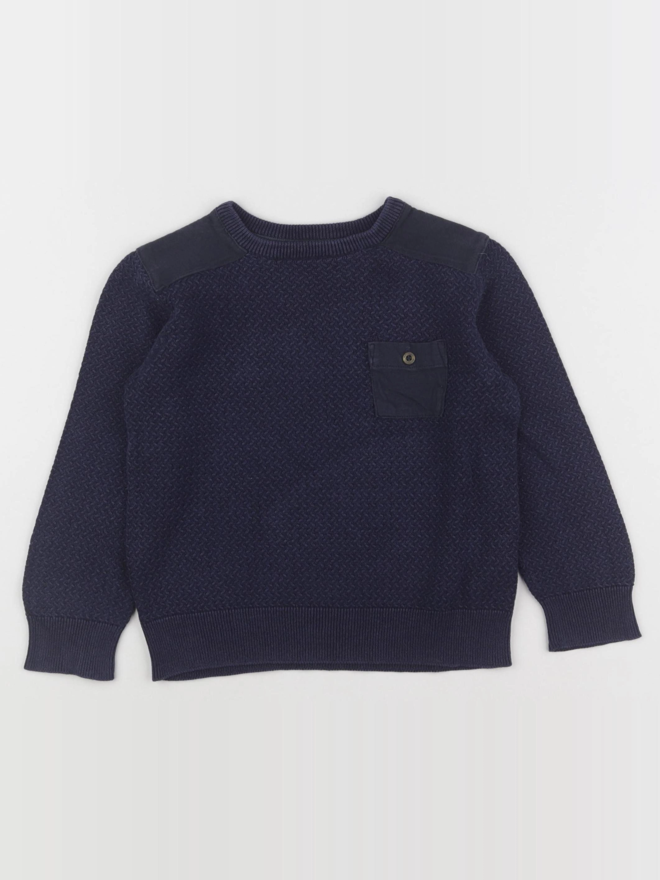 Vertbaudet - pull bleu - 4 ans